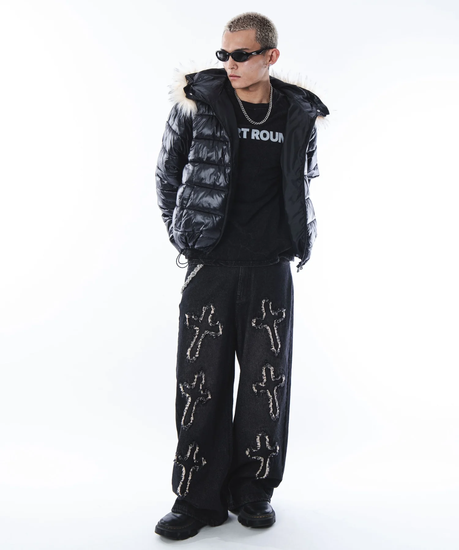 2WAYシャイニーパファーフーディー - Image 5