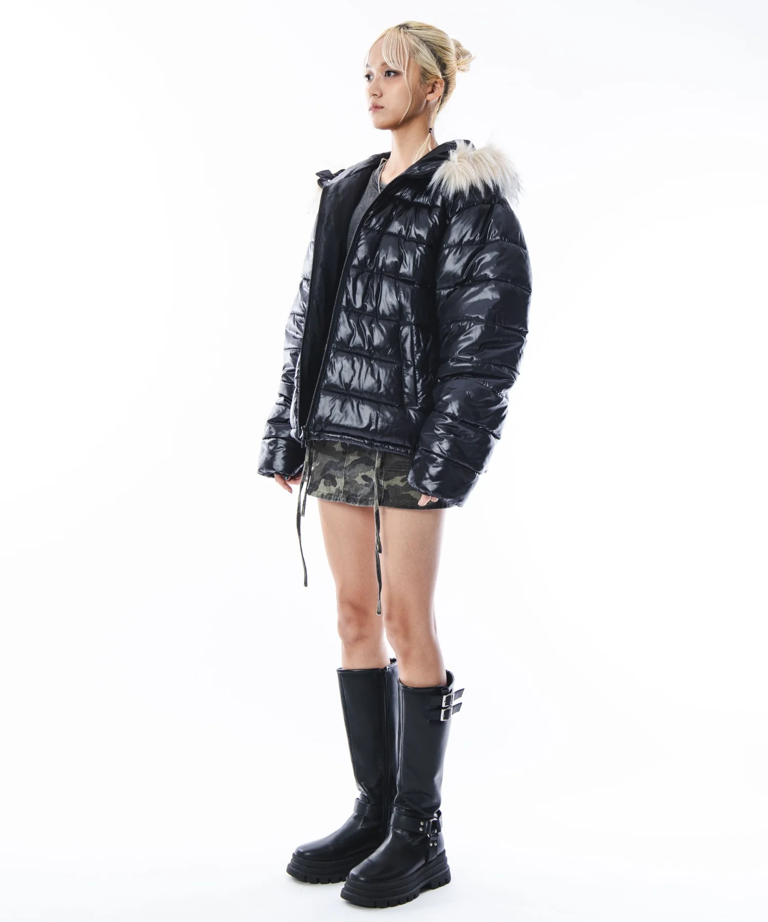 2WAYシャイニーパファーフーディー - Image 50