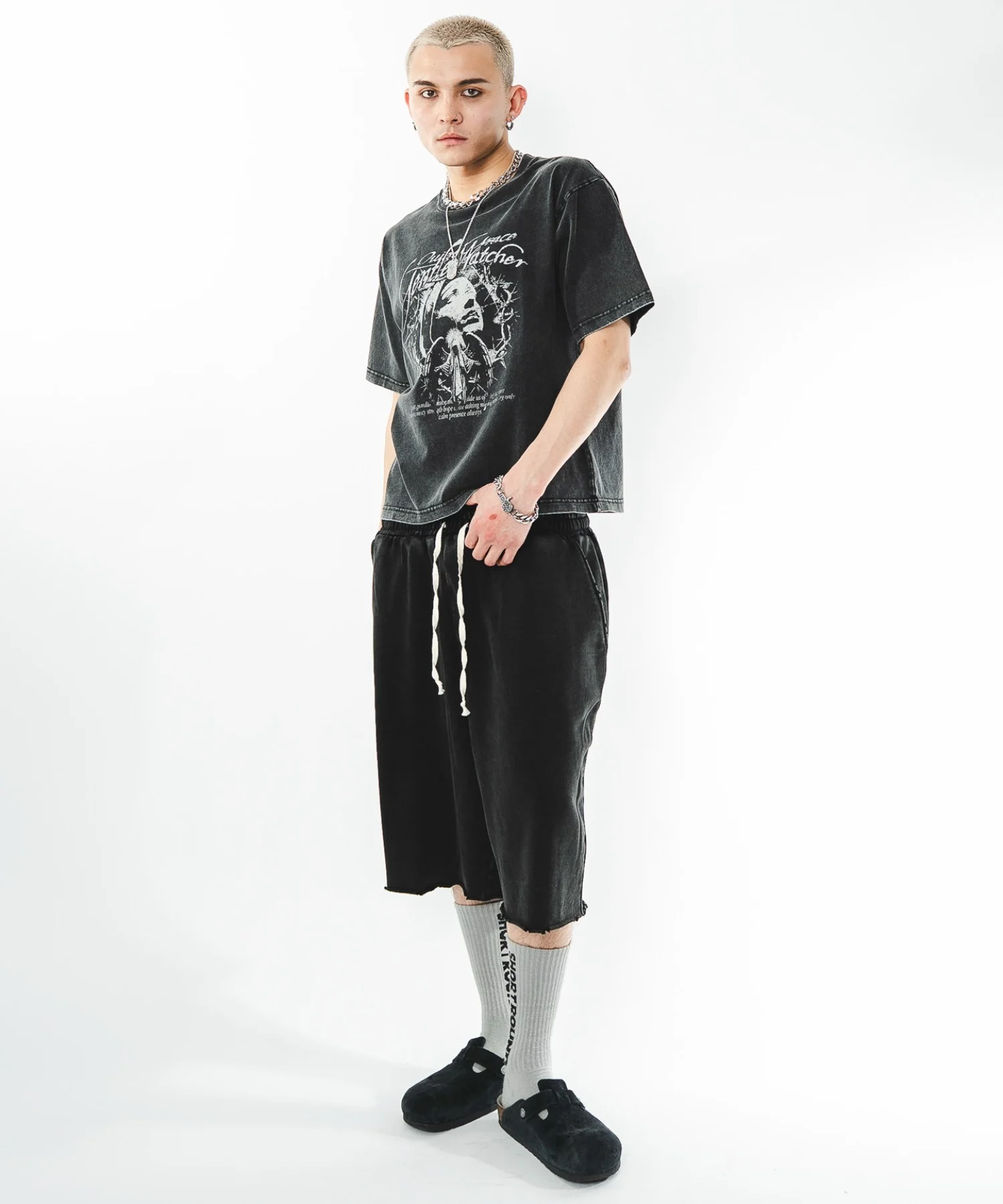 ブリーチダメージスウェットショーツ - Image 6