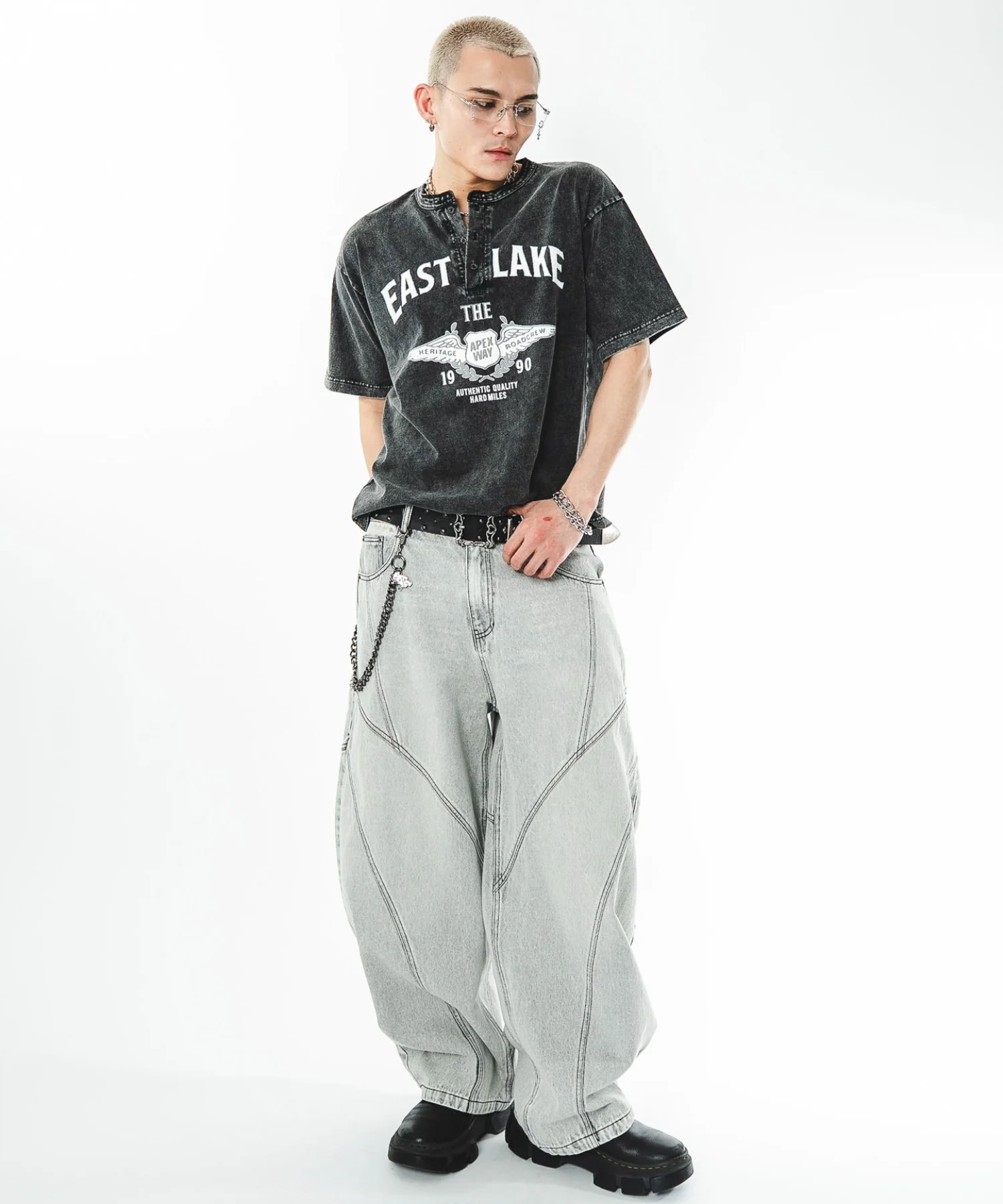 グラフィックヘンリーネックT(SS) - Image 19