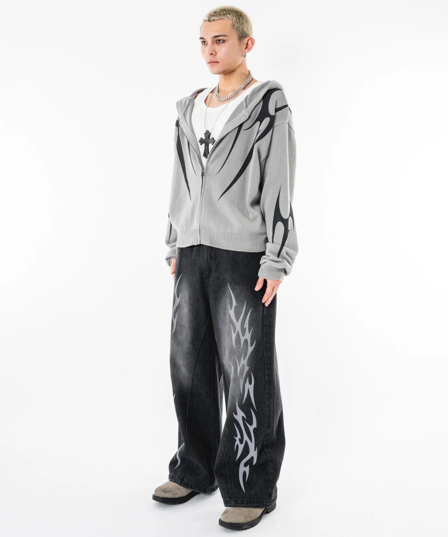 トライバルニットZIPパーカー - Image 36