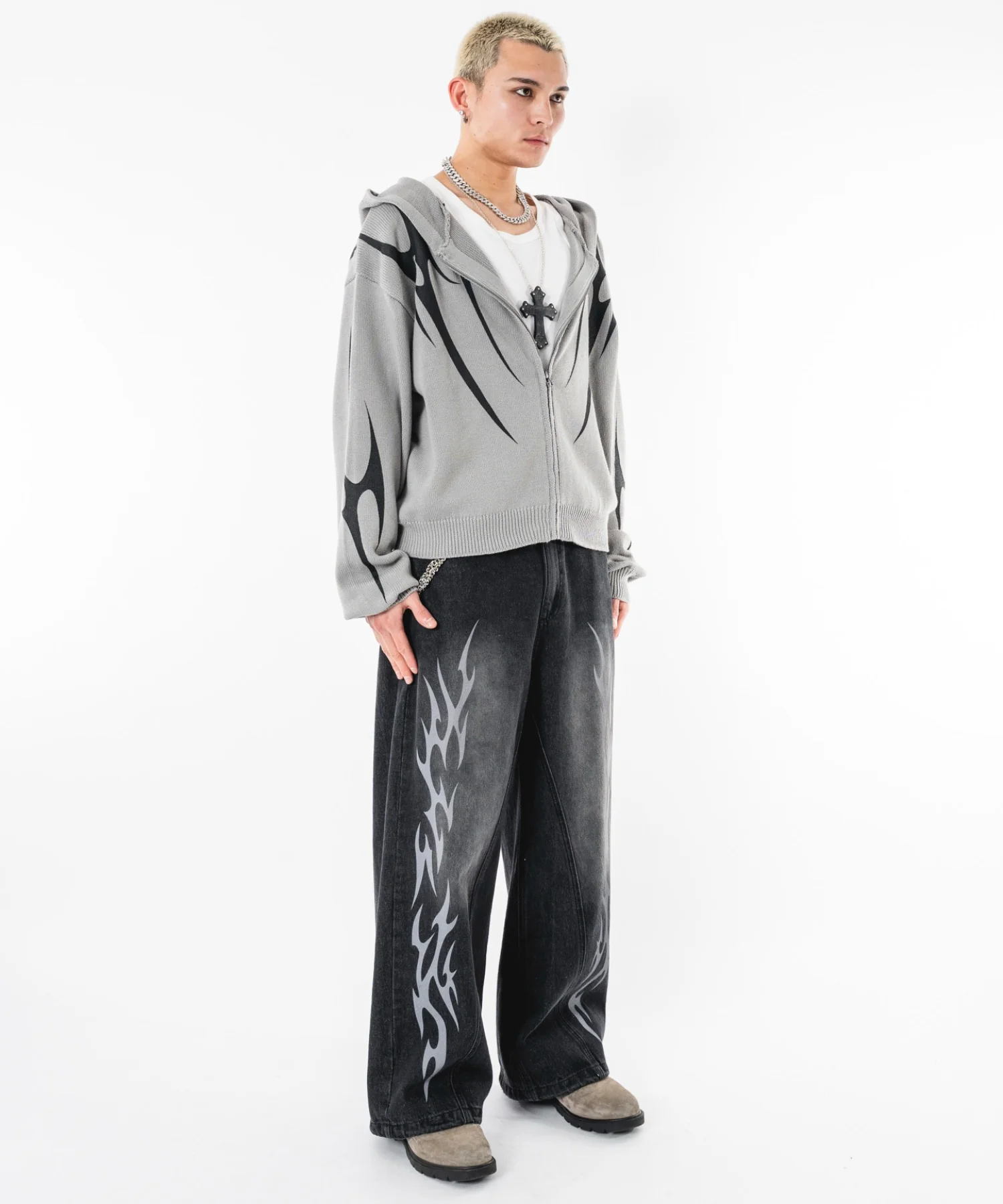 トライバルニットZIPパーカー - Image 38