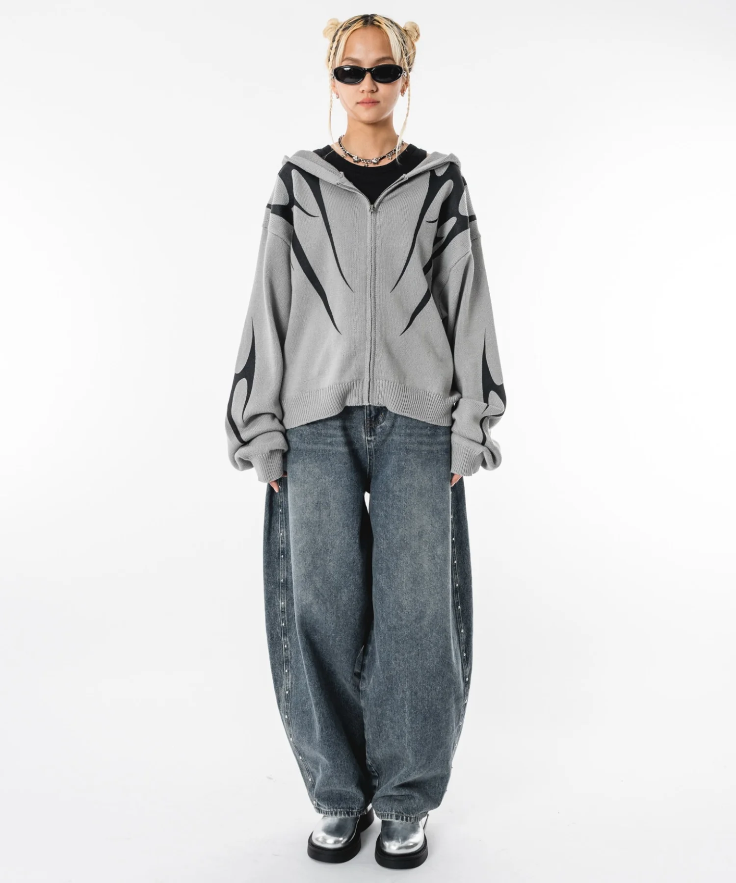 トライバルニットZIPパーカー - Image 39