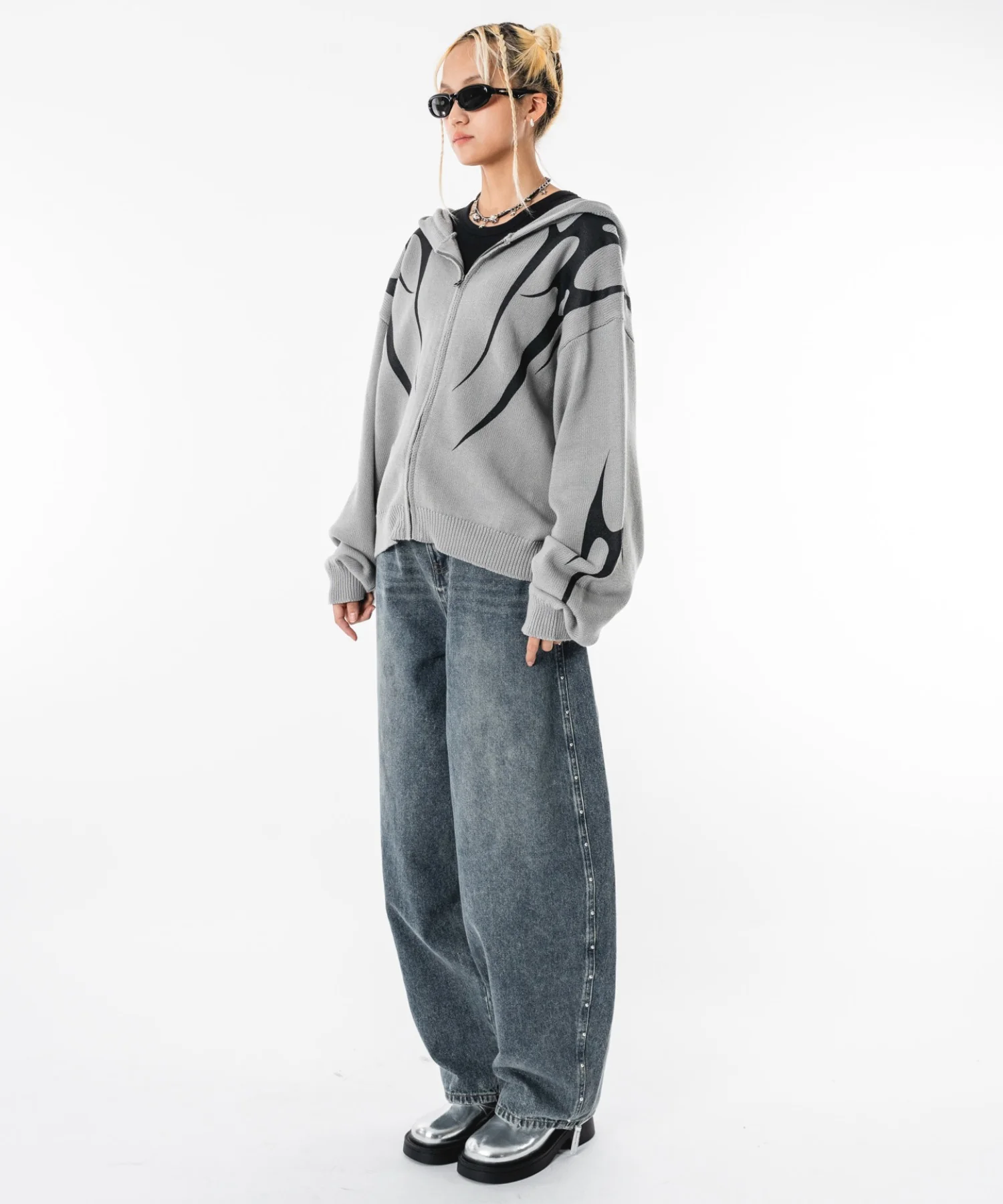 トライバルニットZIPパーカー - Image 40