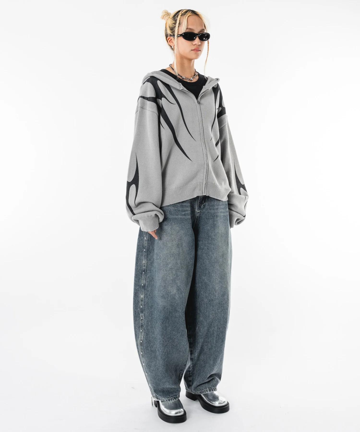 トライバルニットZIPパーカー - Image 42
