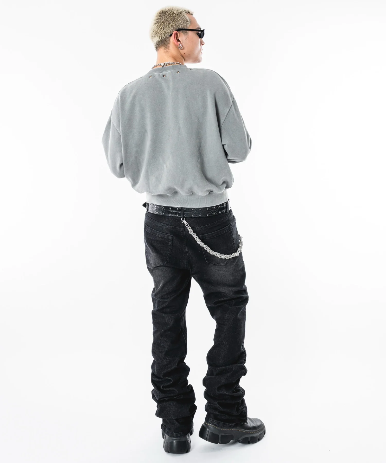 シャーリングフレアデニムスキニーパンツ - Image 14