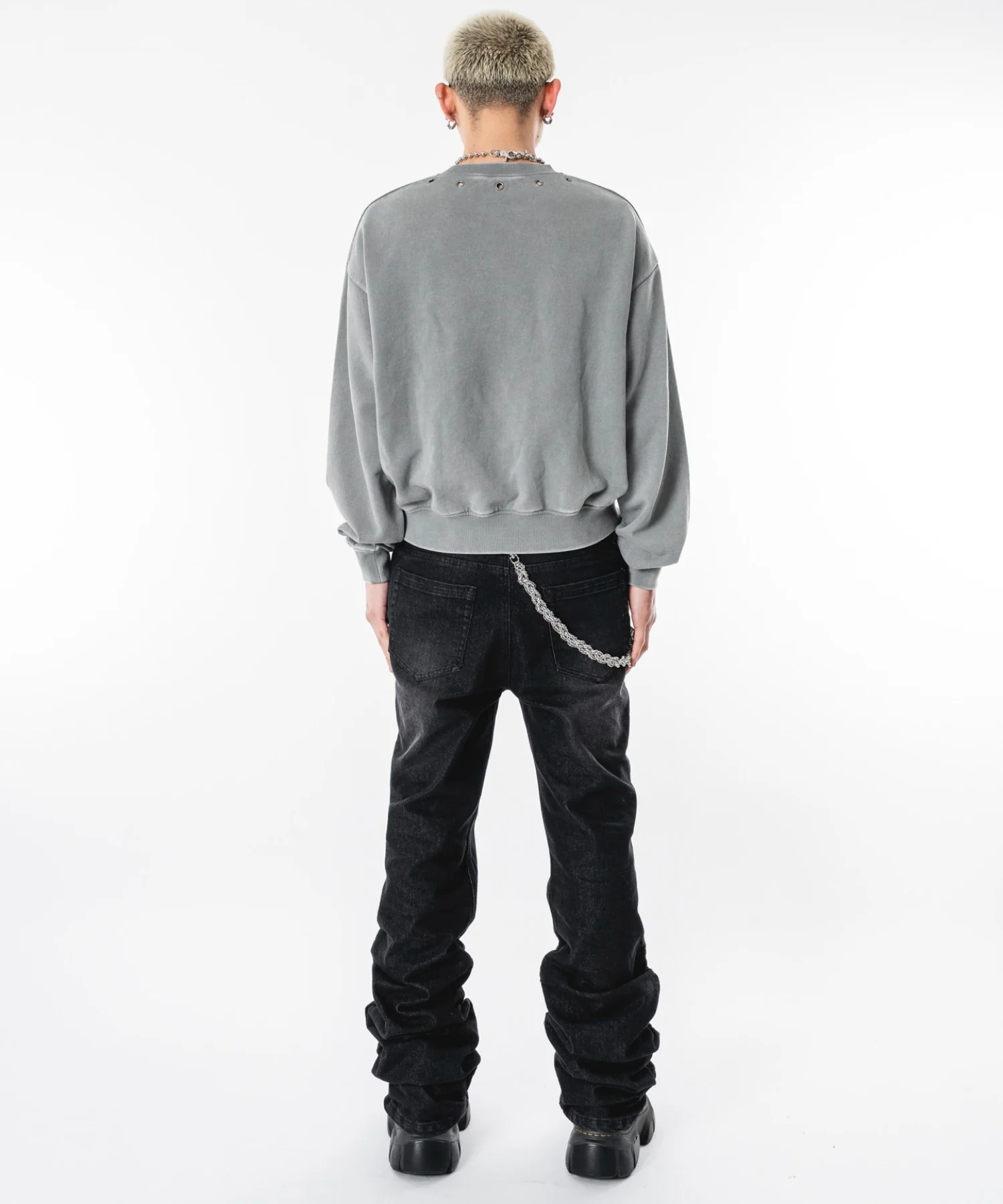 シャーリングフレアデニムスキニーパンツ - Image 29