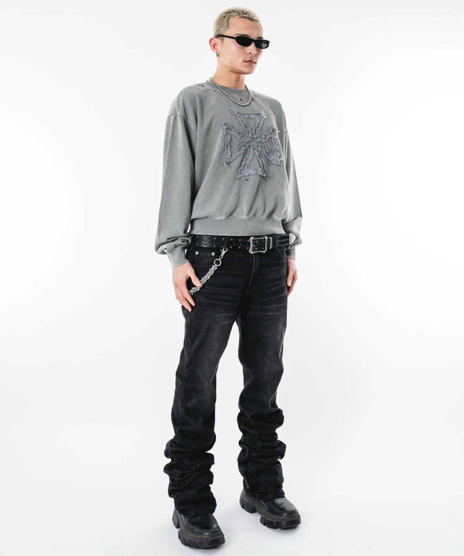 シャーリングフレアデニムスキニーパンツ - Image 30