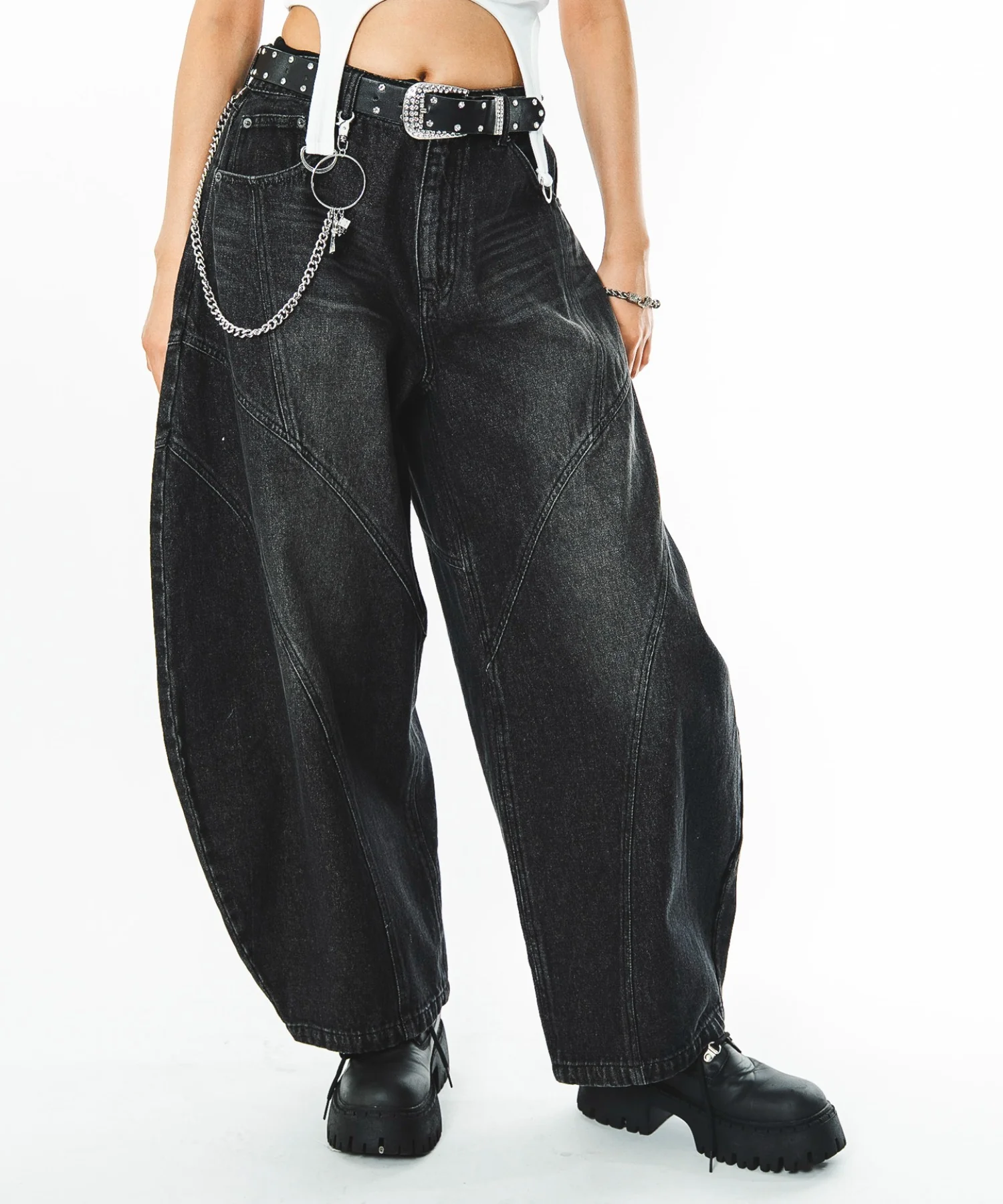 スウィッチングカーブデニムパンツ - Image 18