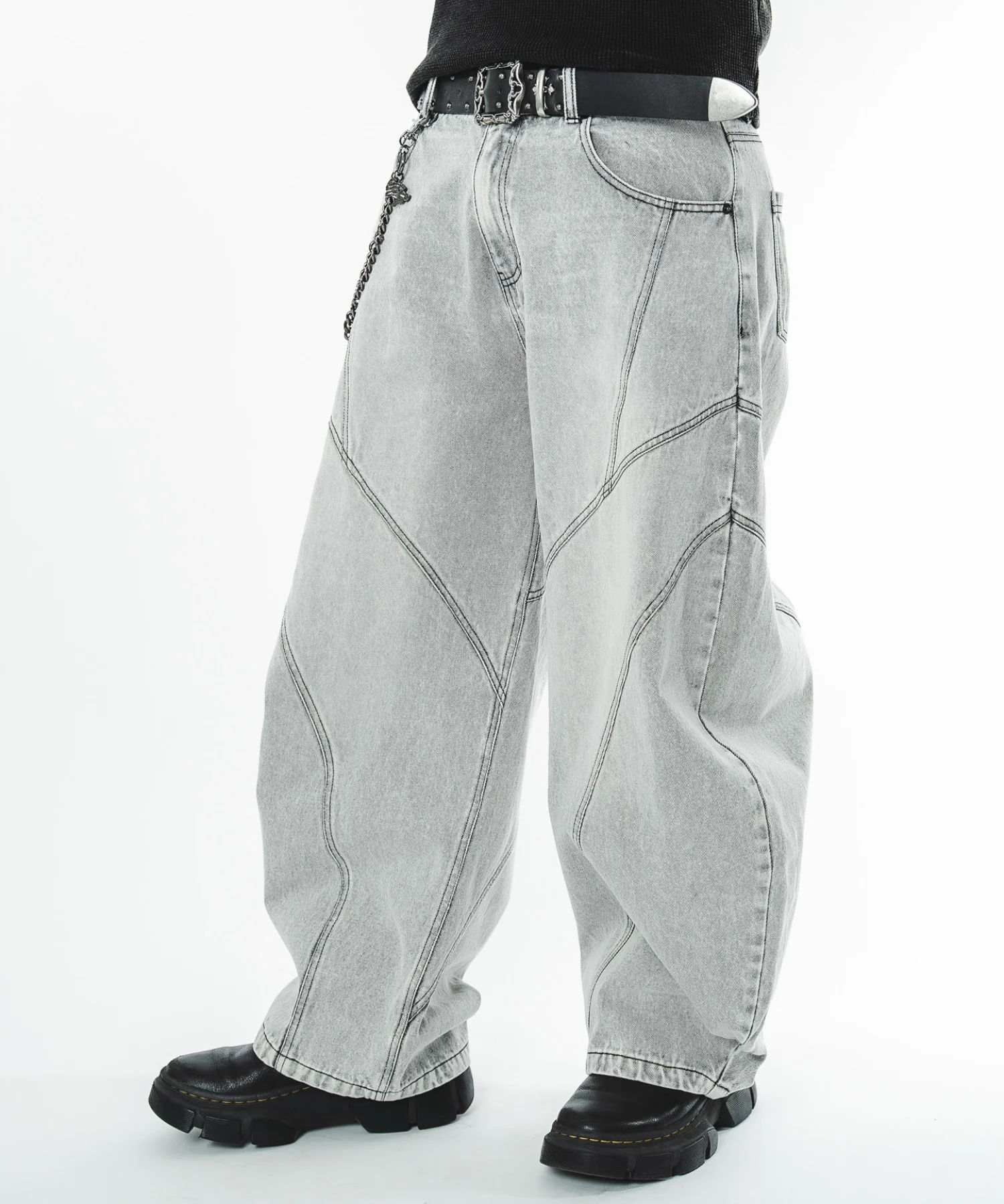 スウィッチングカーブデニムパンツ - Image 21