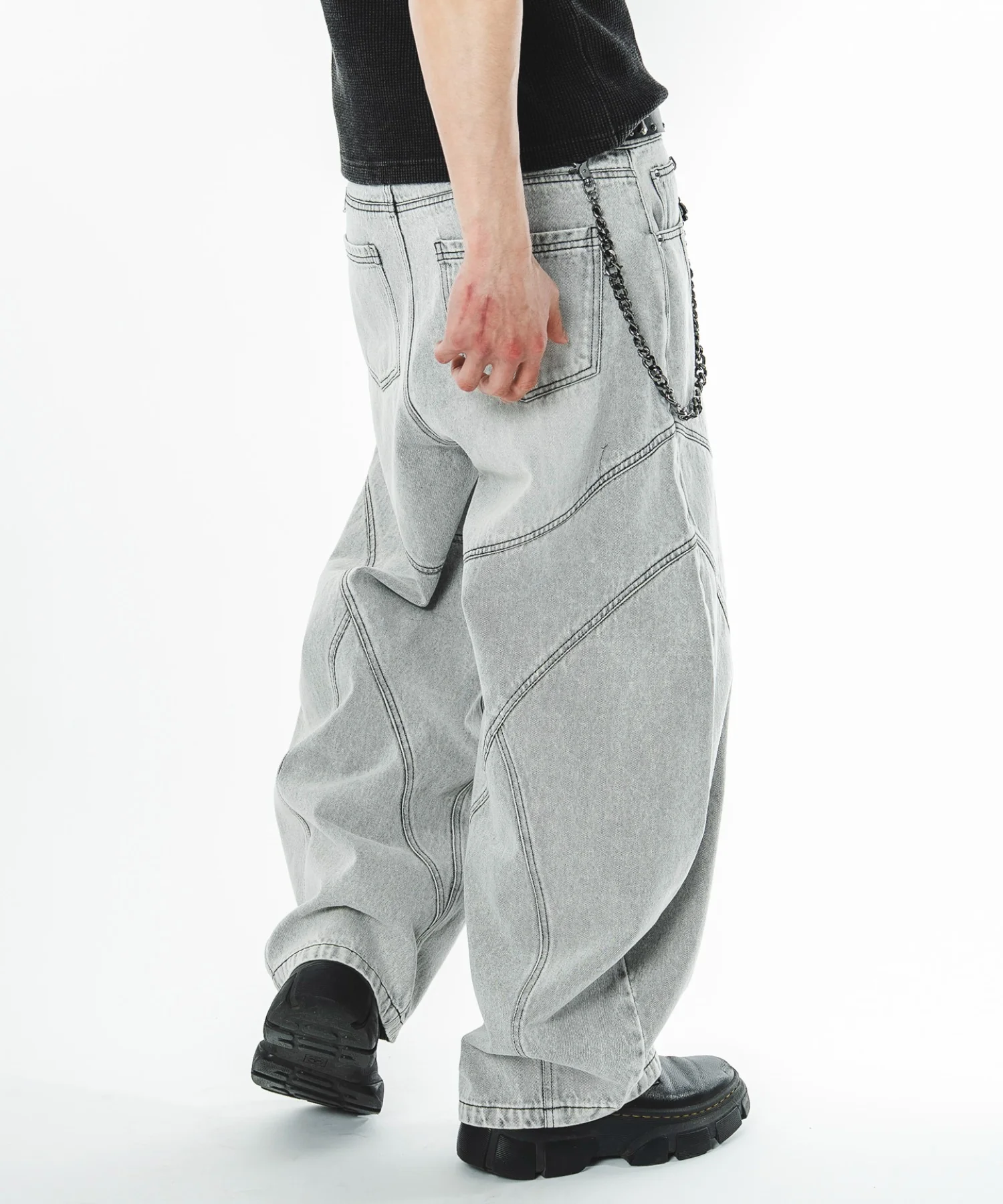 スウィッチングカーブデニムパンツ - Image 23