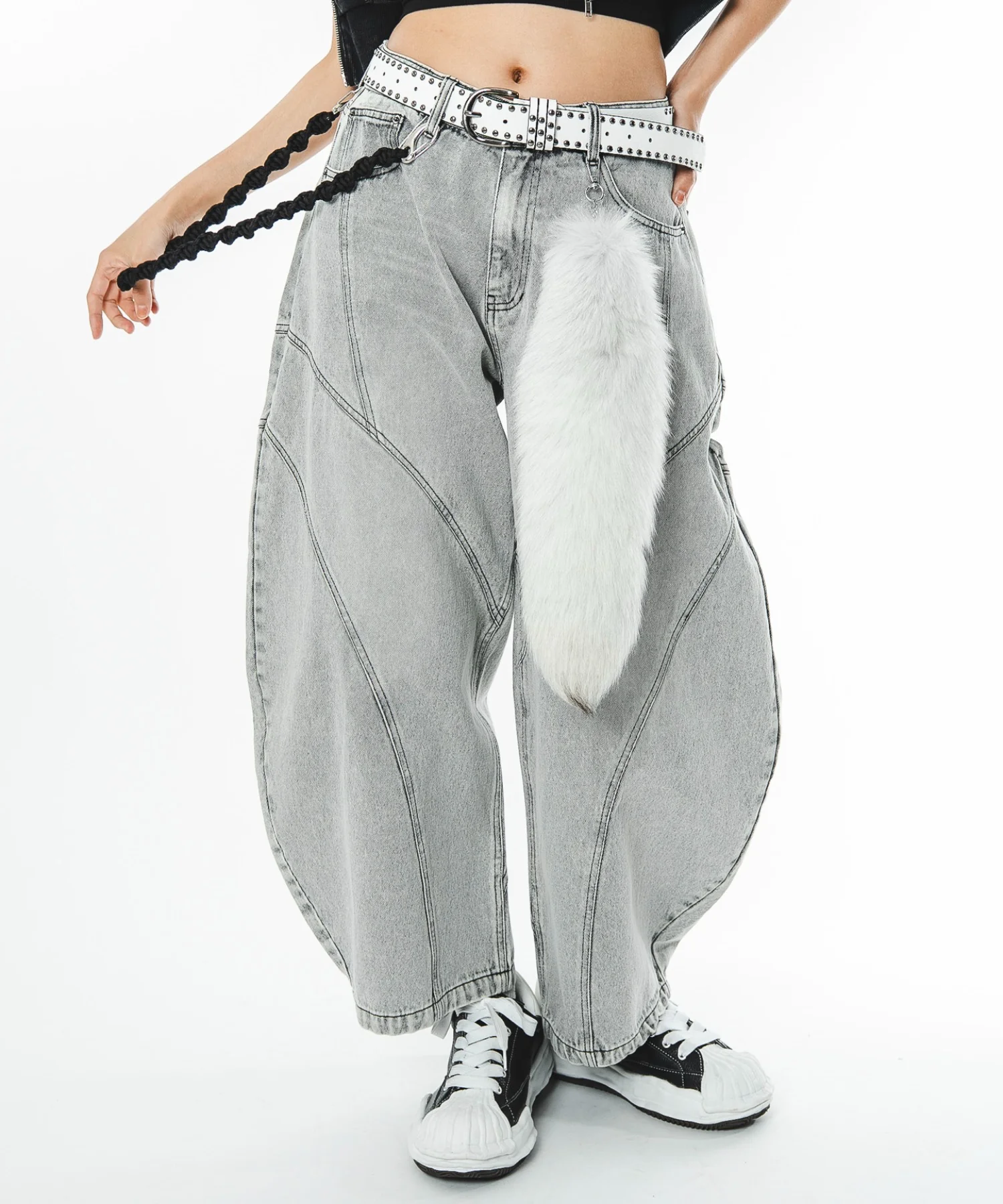 スウィッチングカーブデニムパンツ - Image 27
