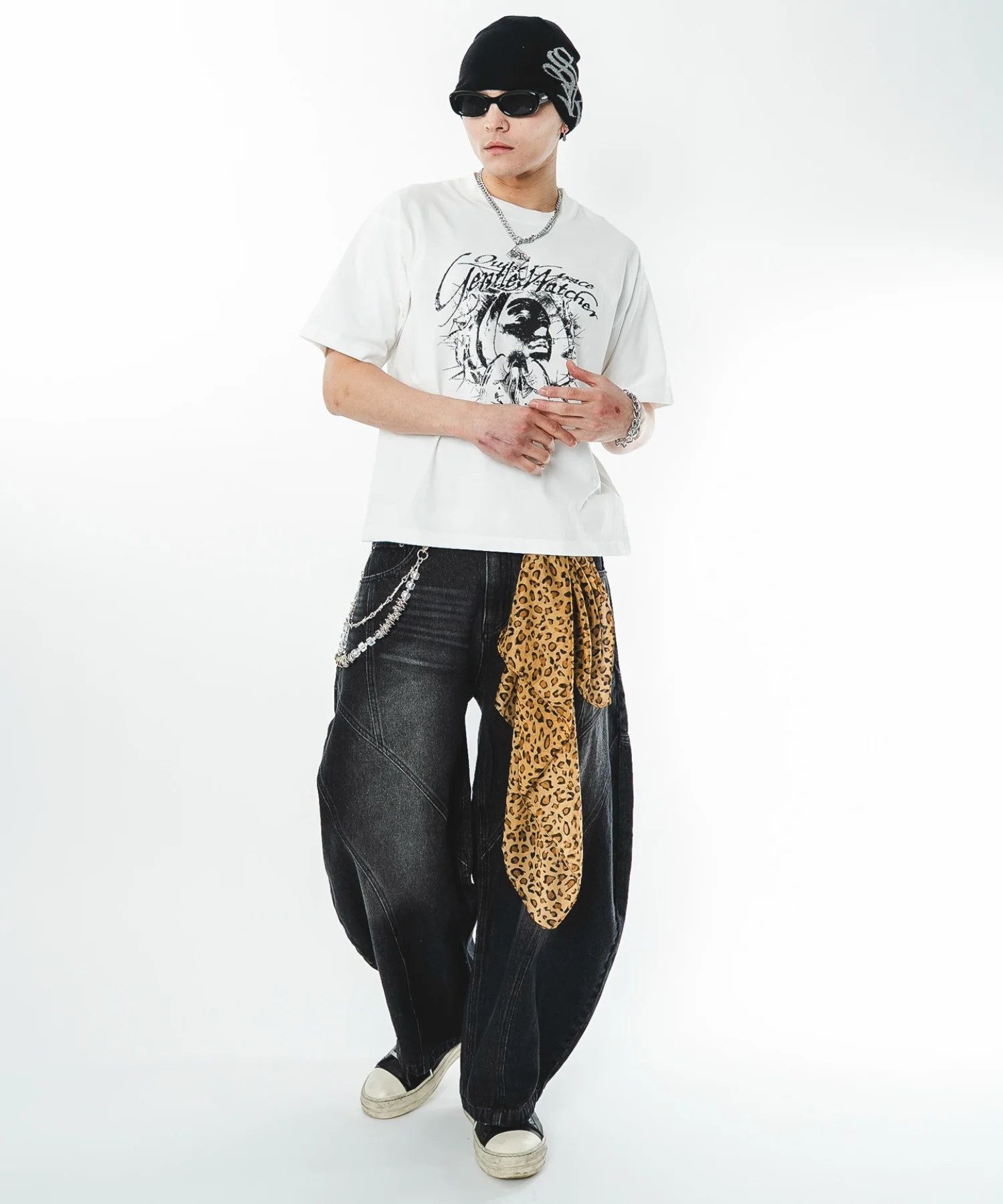 スウィッチングカーブデニムパンツ - Image 3