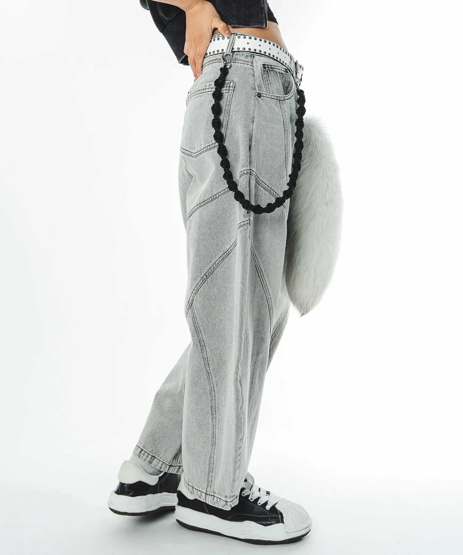 スウィッチングカーブデニムパンツ - Image 30