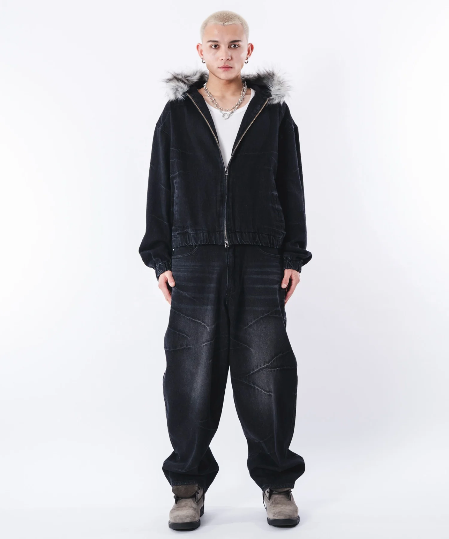バルーンスラッシュデニムパンツ - Image 10