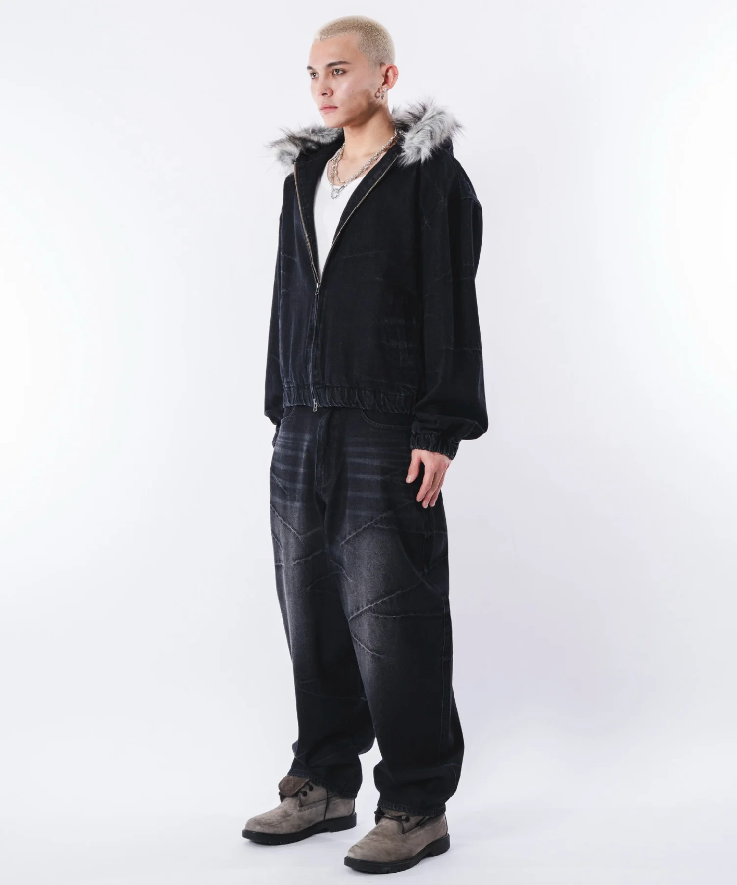 バルーンスラッシュデニムパンツ - Image 11