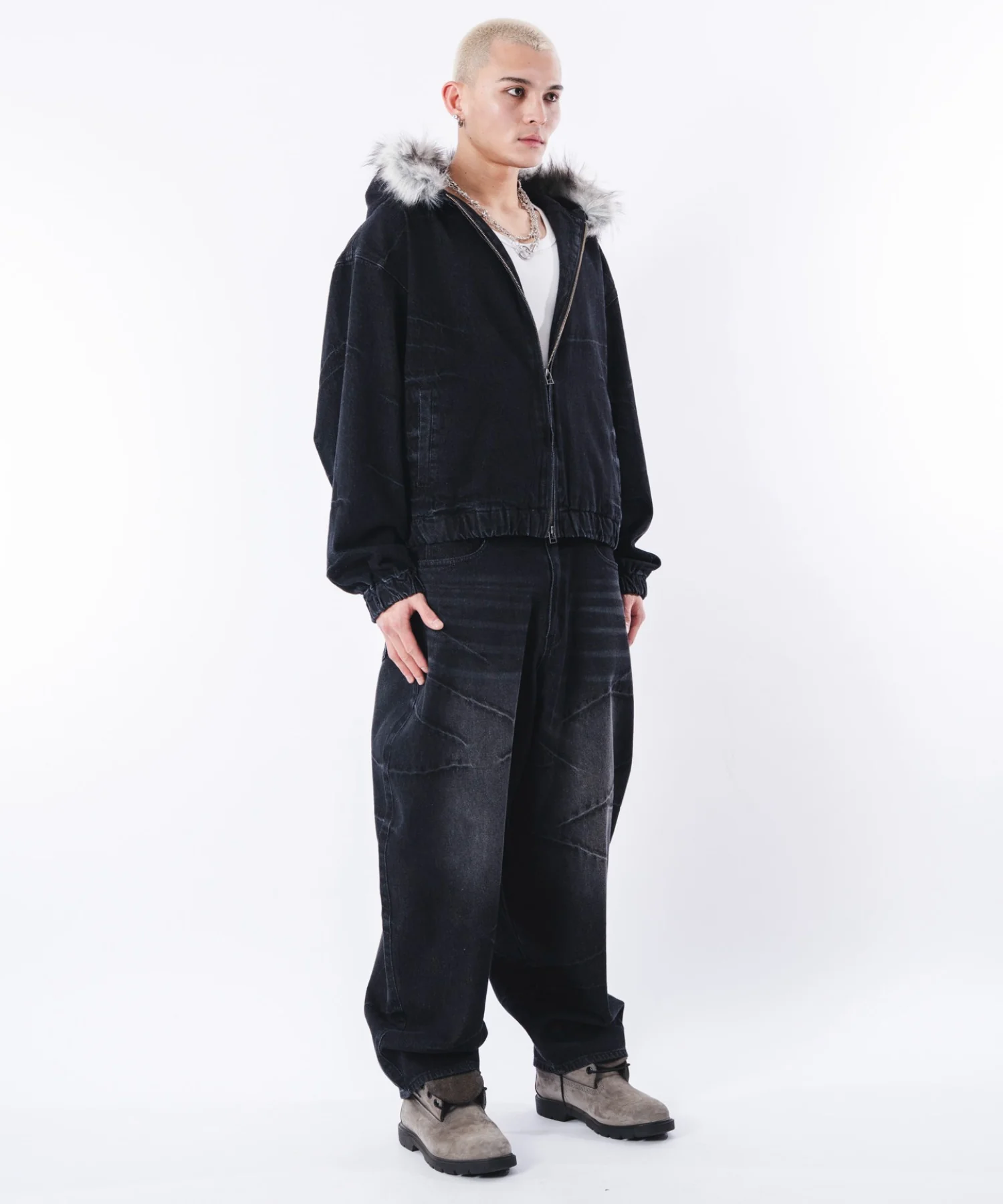 バルーンスラッシュデニムパンツ - Image 13