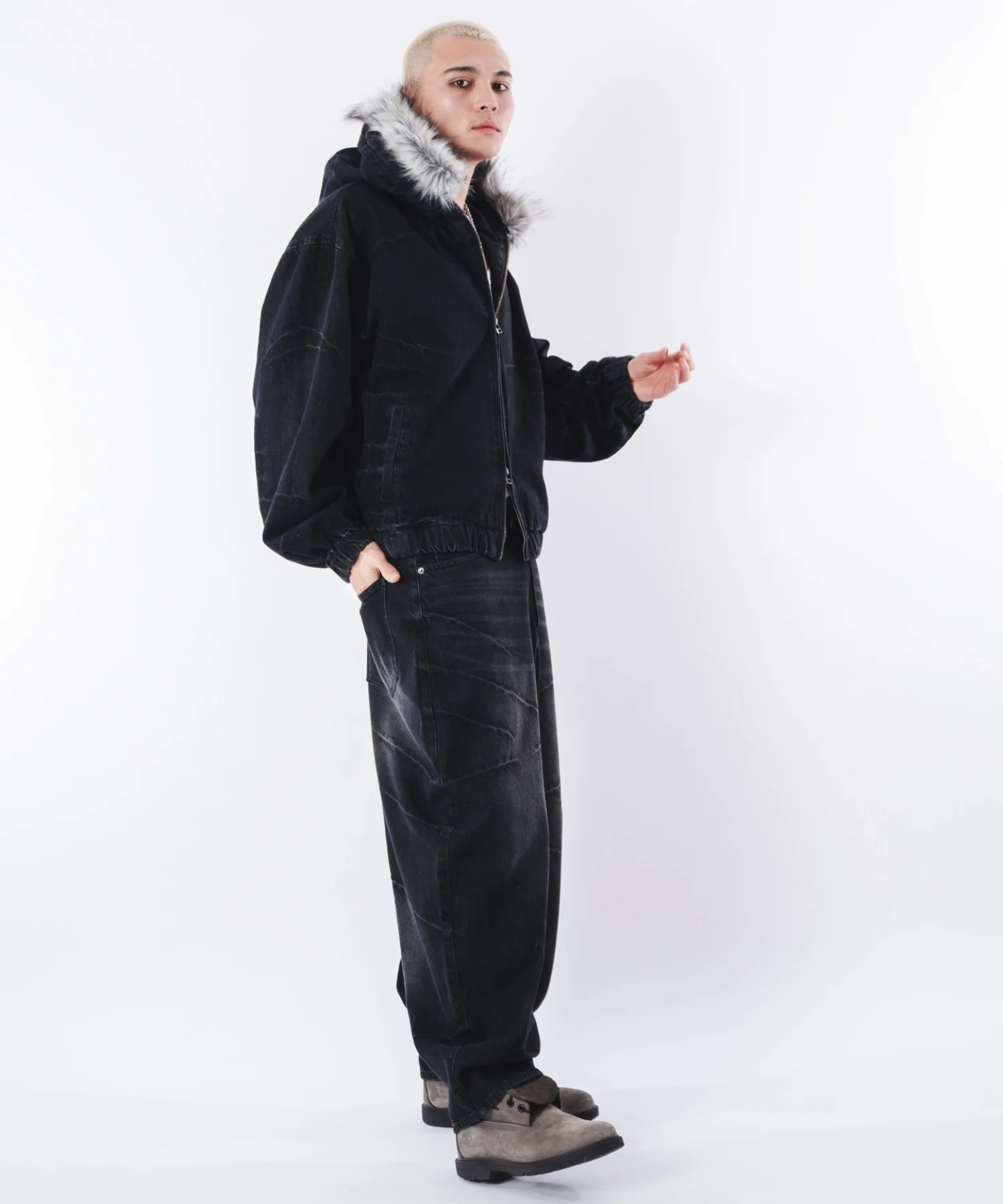 バルーンスラッシュデニムパンツ - Image 15