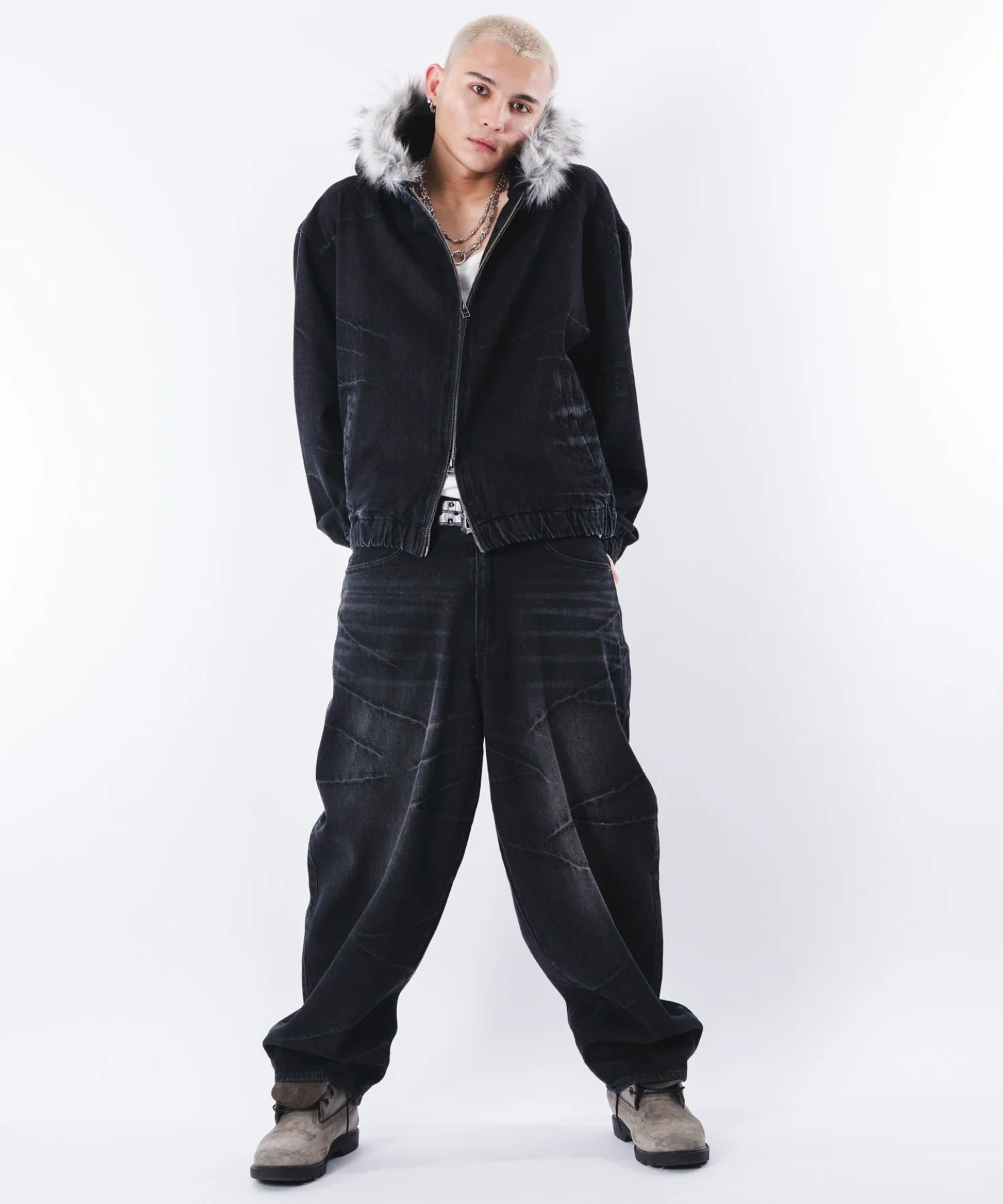 バルーンスラッシュデニムパンツ - Image 16