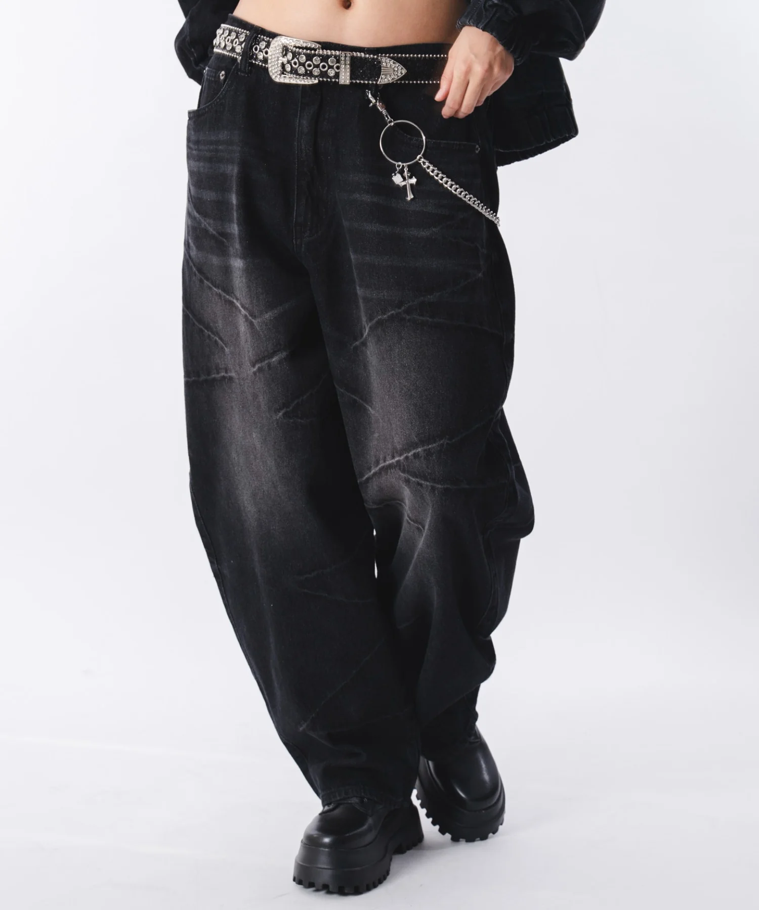 バルーンスラッシュデニムパンツ - Image 18