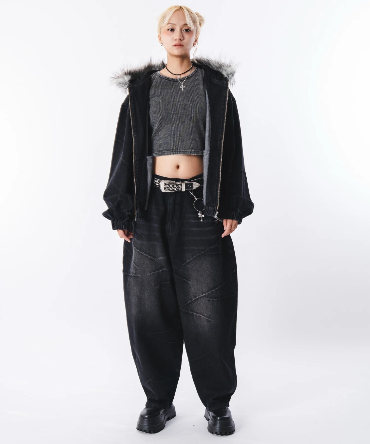 バルーンスラッシュデニムパンツ - Image 22