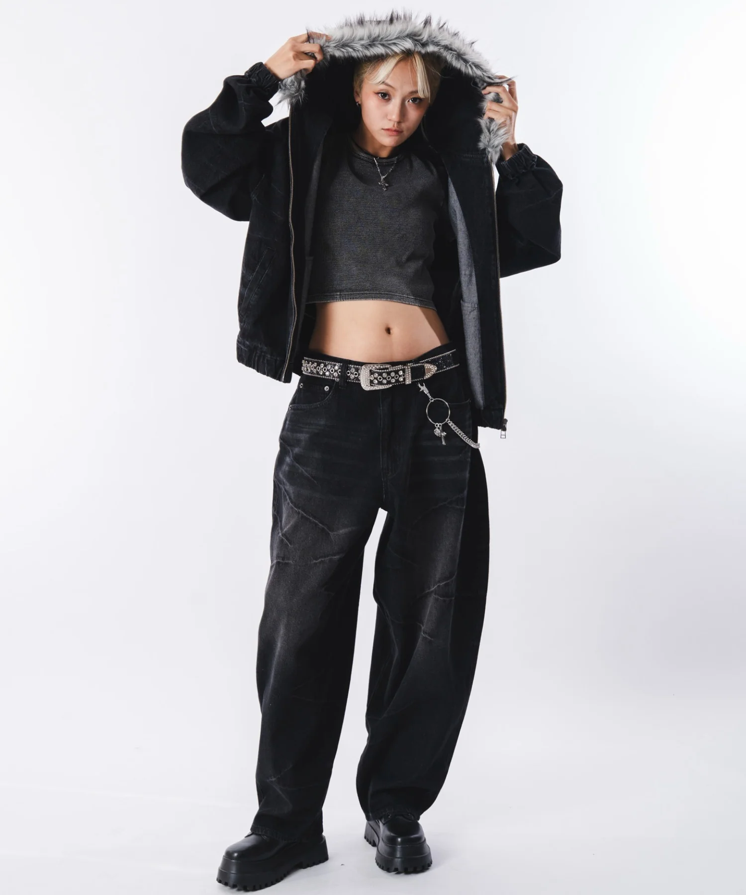 バルーンスラッシュデニムパンツ - Image 27