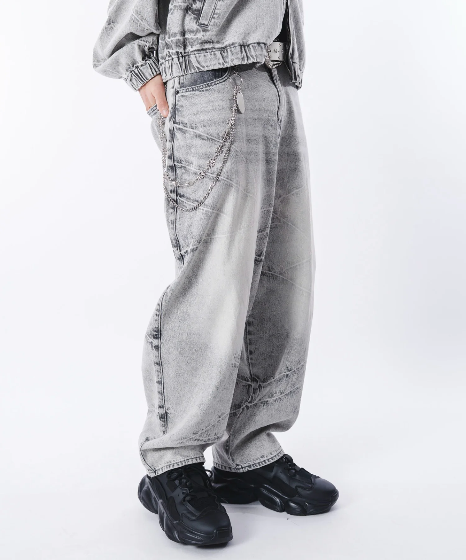 バルーンスラッシュデニムパンツ - Image 28