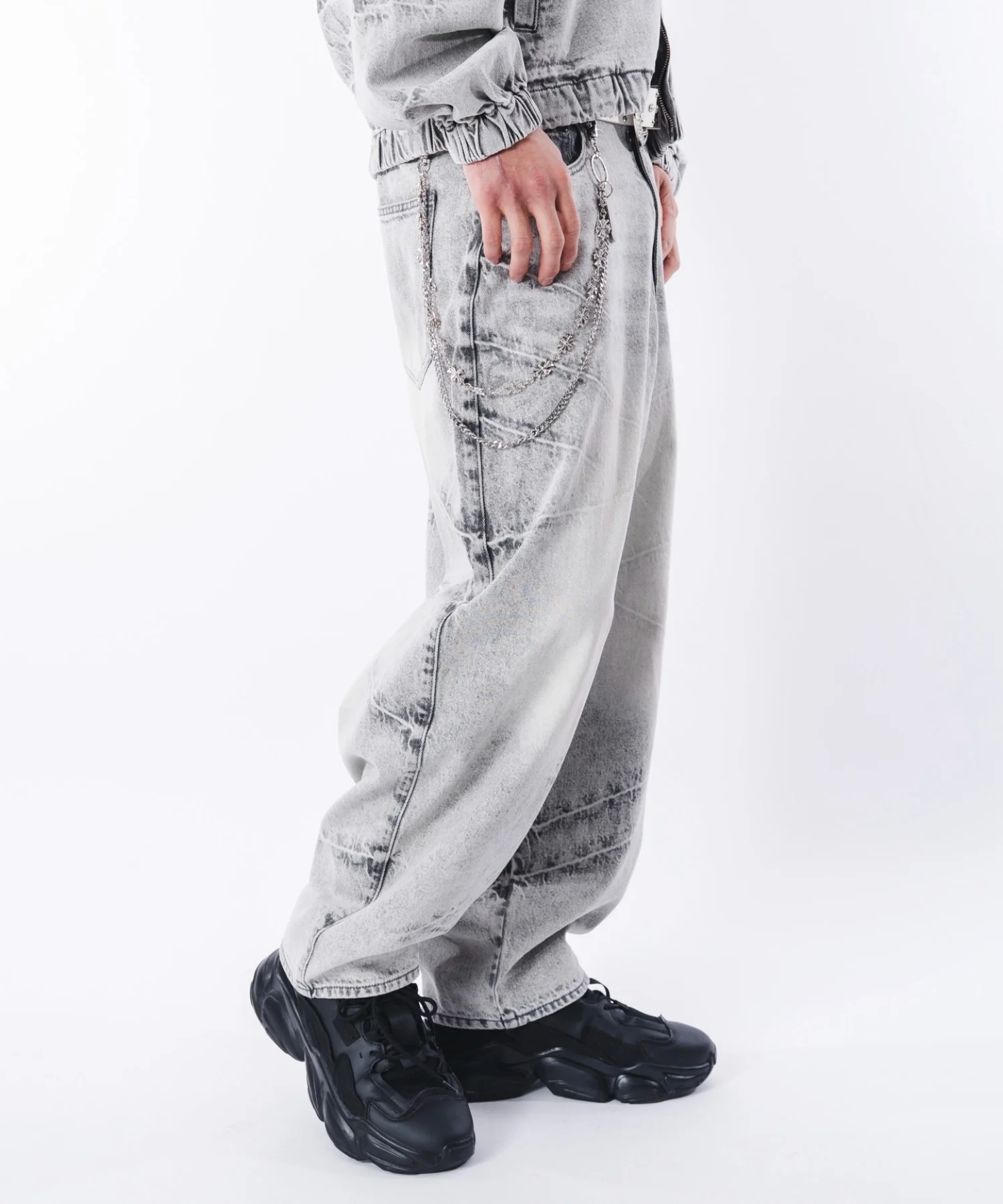 バルーンスラッシュデニムパンツ - Image 34