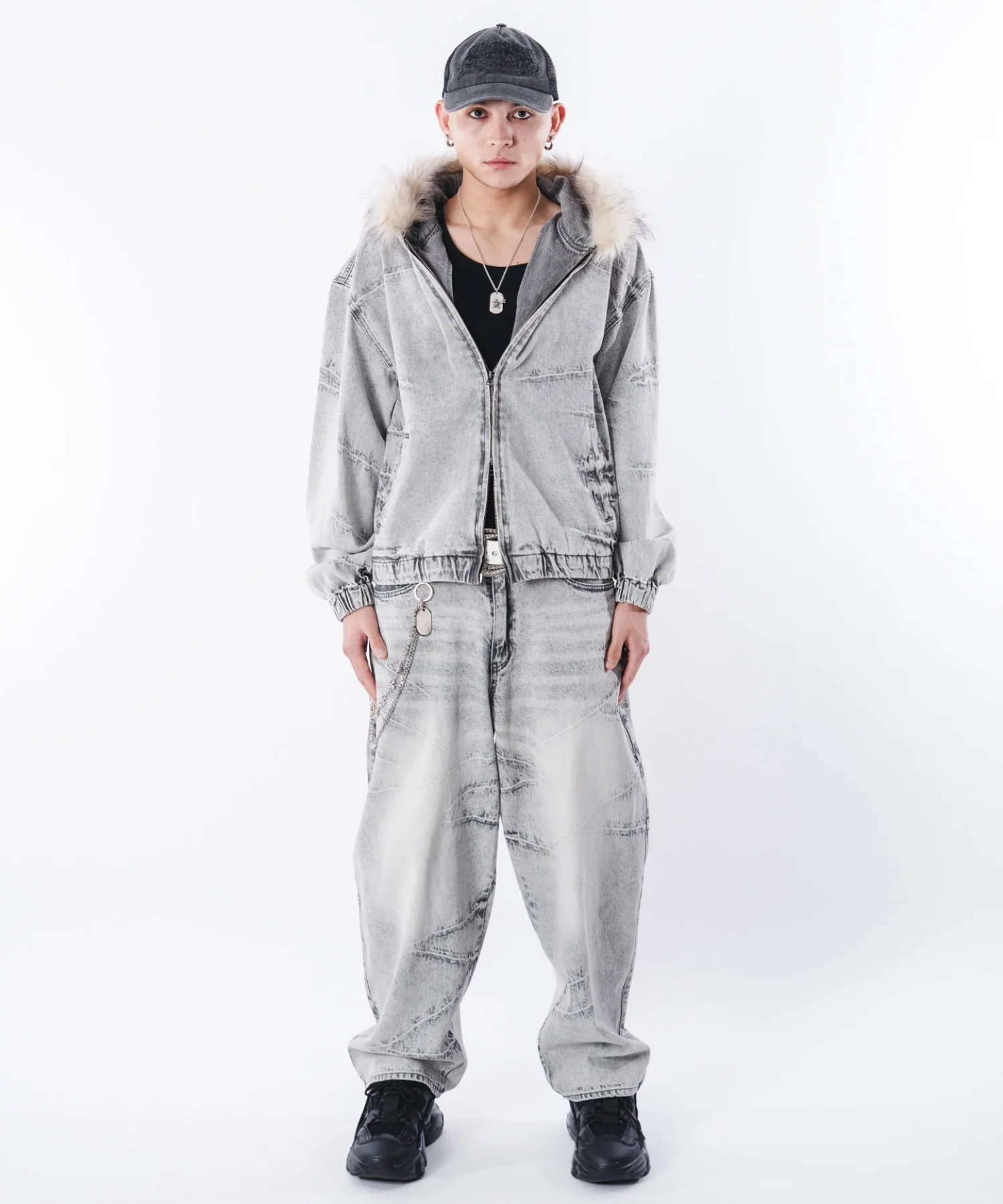 バルーンスラッシュデニムパンツ - Image 35