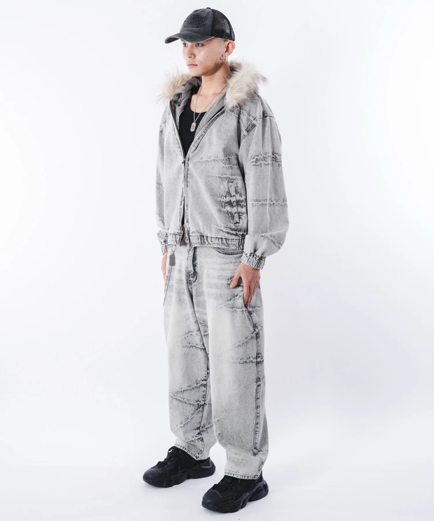 バルーンスラッシュデニムパンツ - Image 36