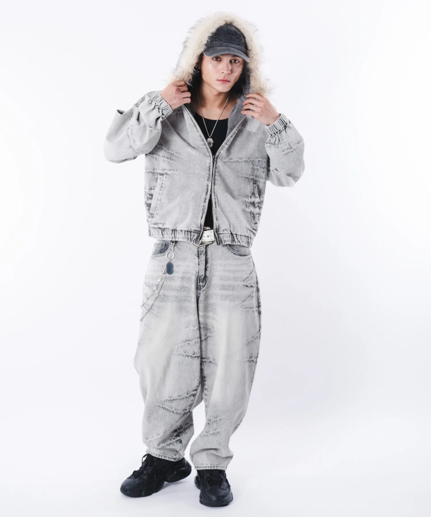 バルーンスラッシュデニムパンツ - Image 39