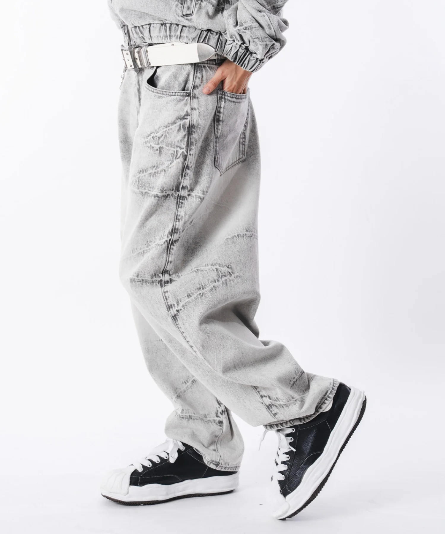 バルーンスラッシュデニムパンツ - Image 42