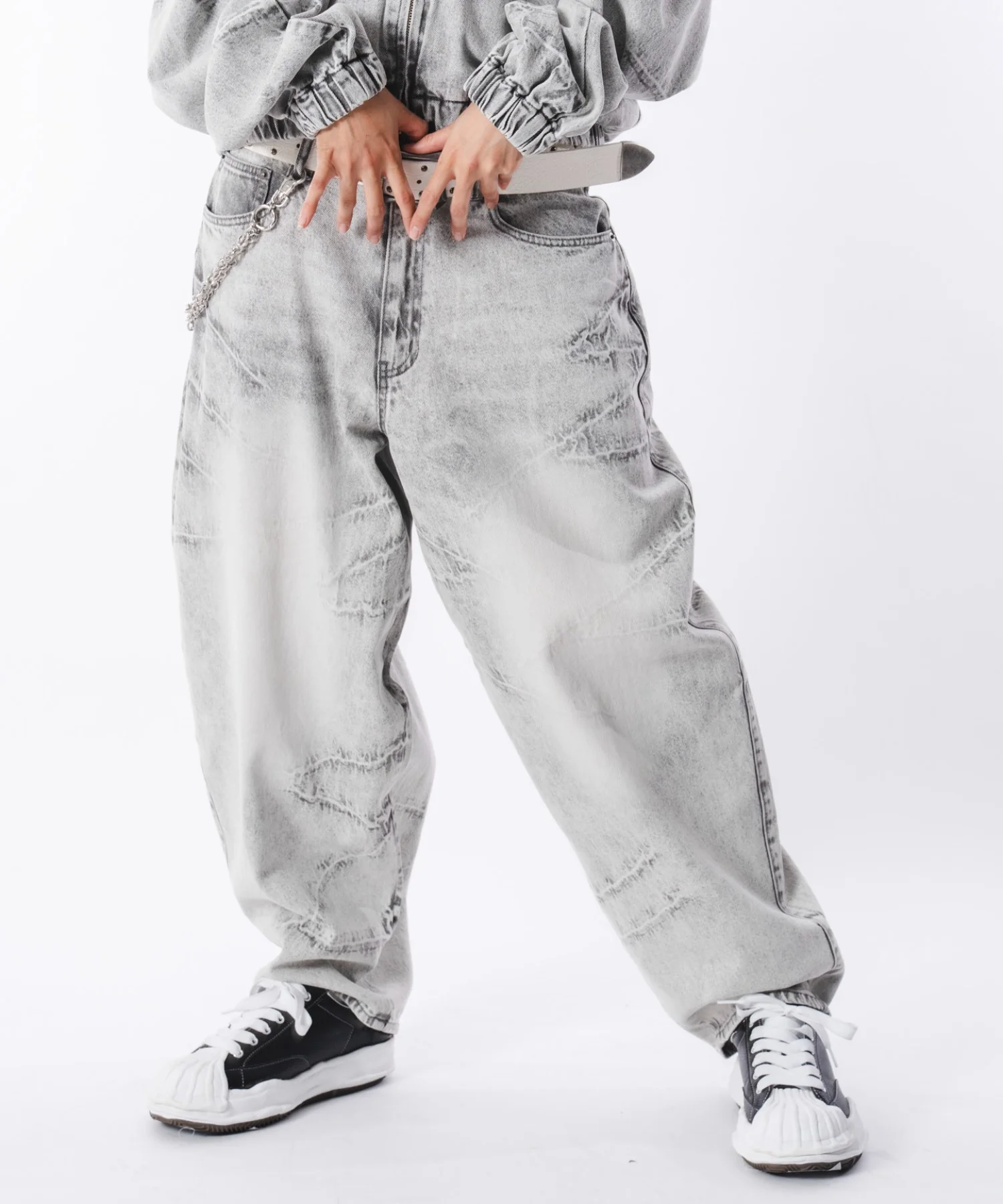 バルーンスラッシュデニムパンツ - Image 43