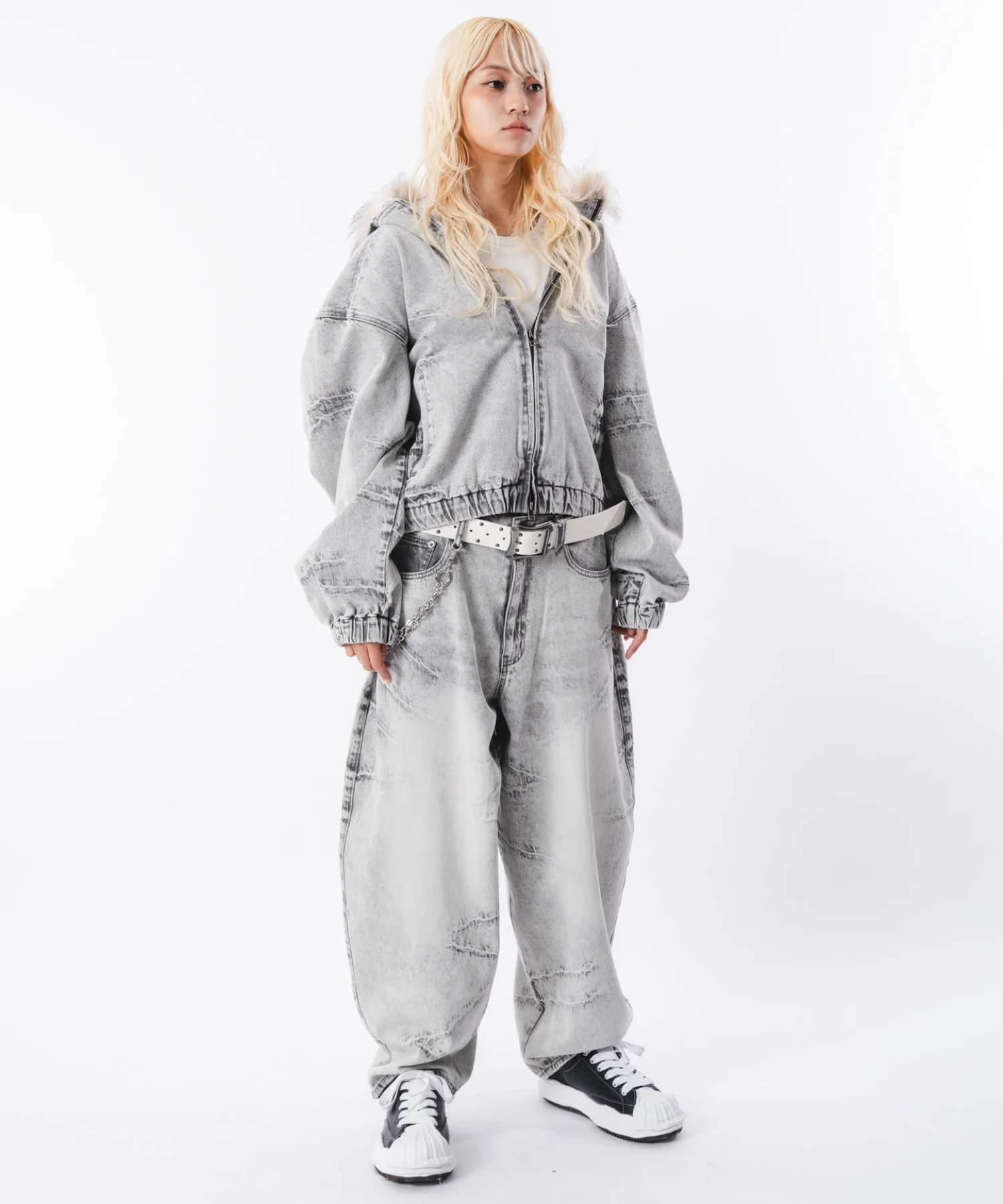 バルーンスラッシュデニムパンツ - Image 49