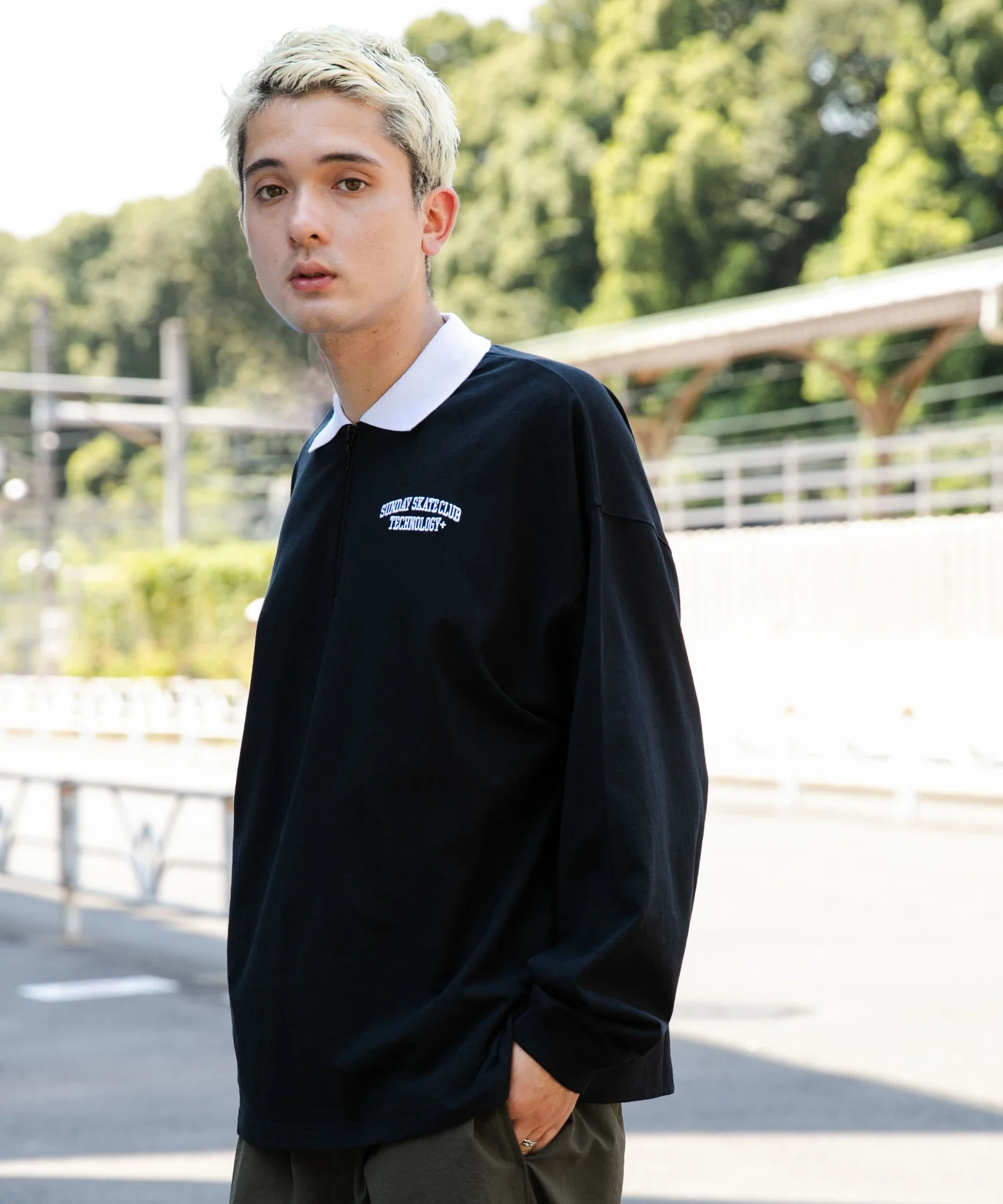 ヘビーウエイトハーフZIPワンポイントロンT - Image 32