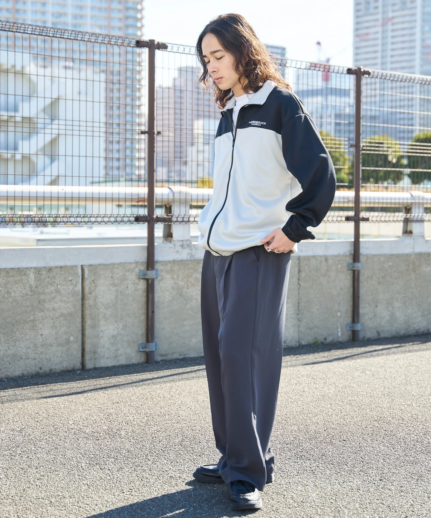 バイカラートラックジャケット - Image 17