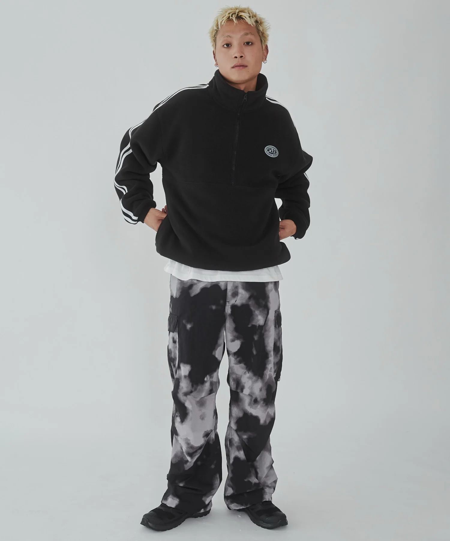 フリース ワンポイントハーフZIPプルオーバー - Image 10