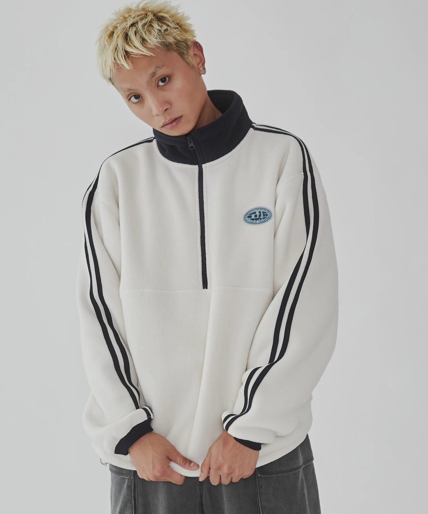 フリース ワンポイントハーフZIPプルオーバー - Image 12