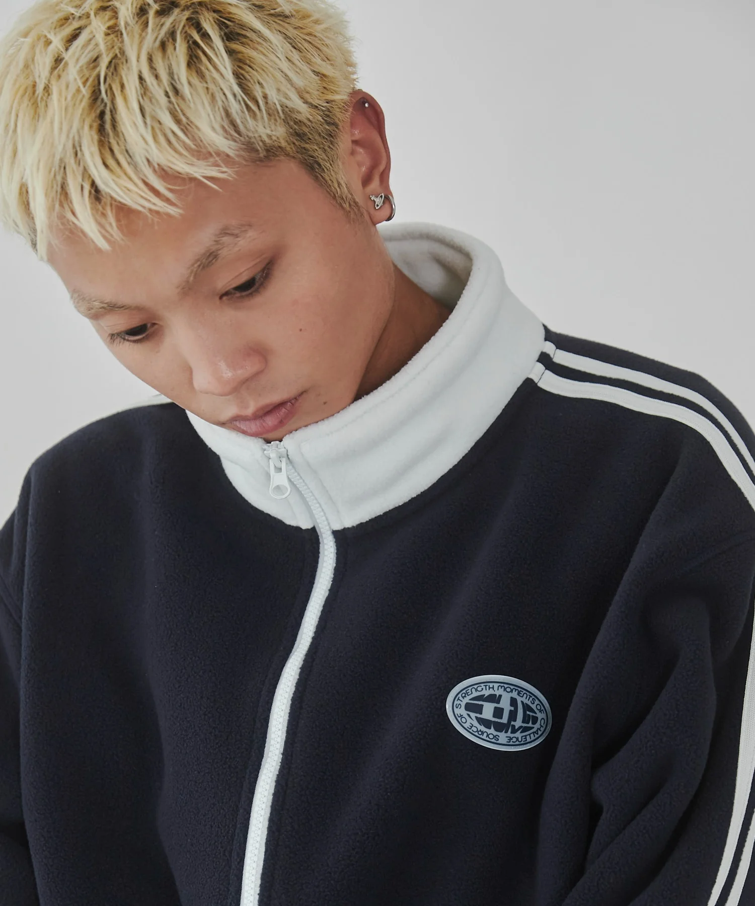 フリース ワンポイントハーフZIPプルオーバー - Image 16