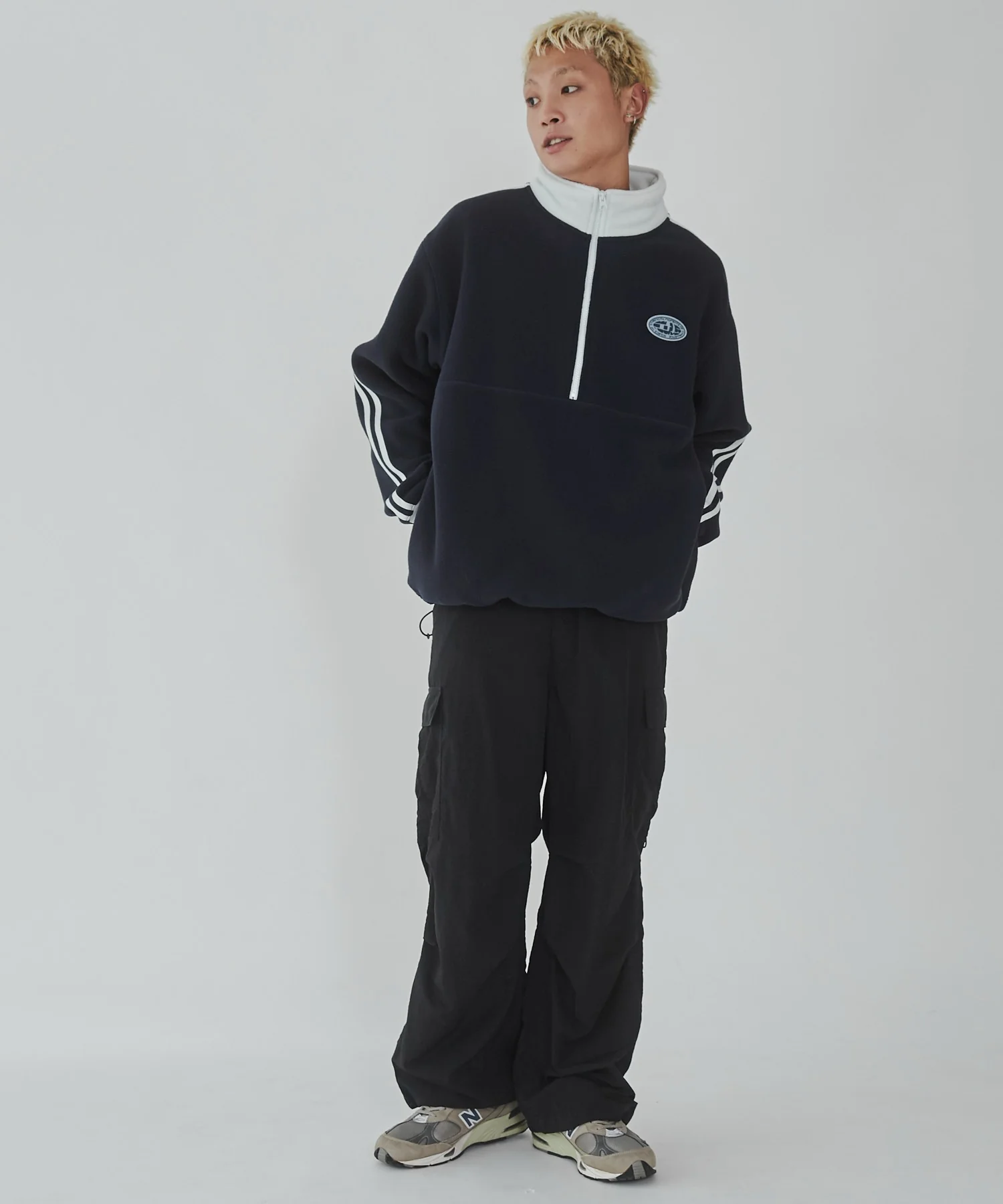 フリース ワンポイントハーフZIPプルオーバー - Image 18