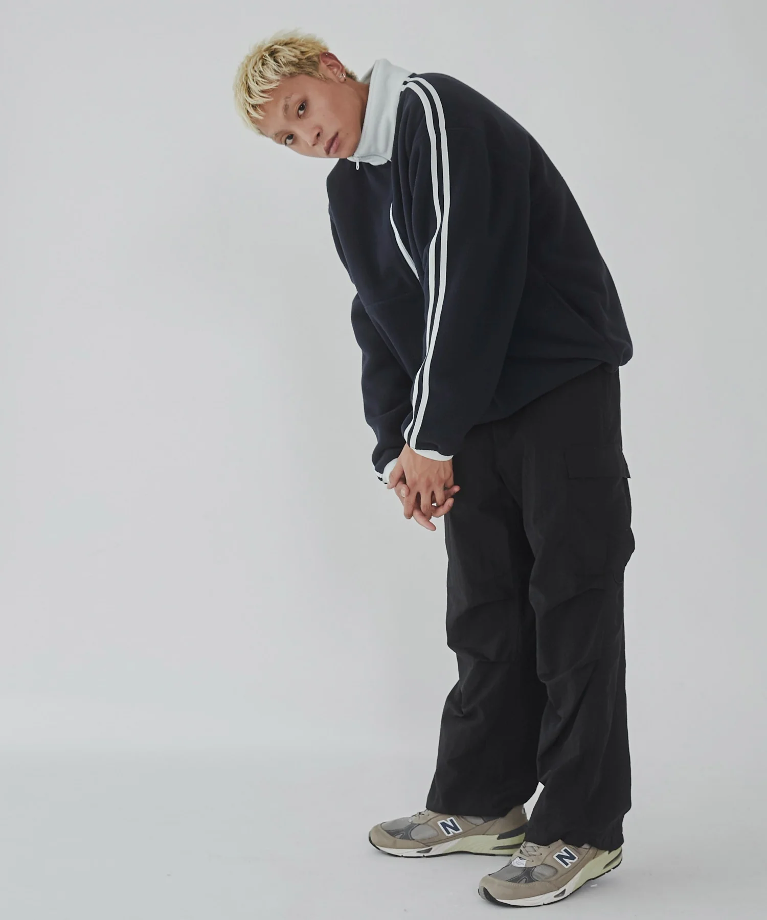 フリース ワンポイントハーフZIPプルオーバー - Image 19