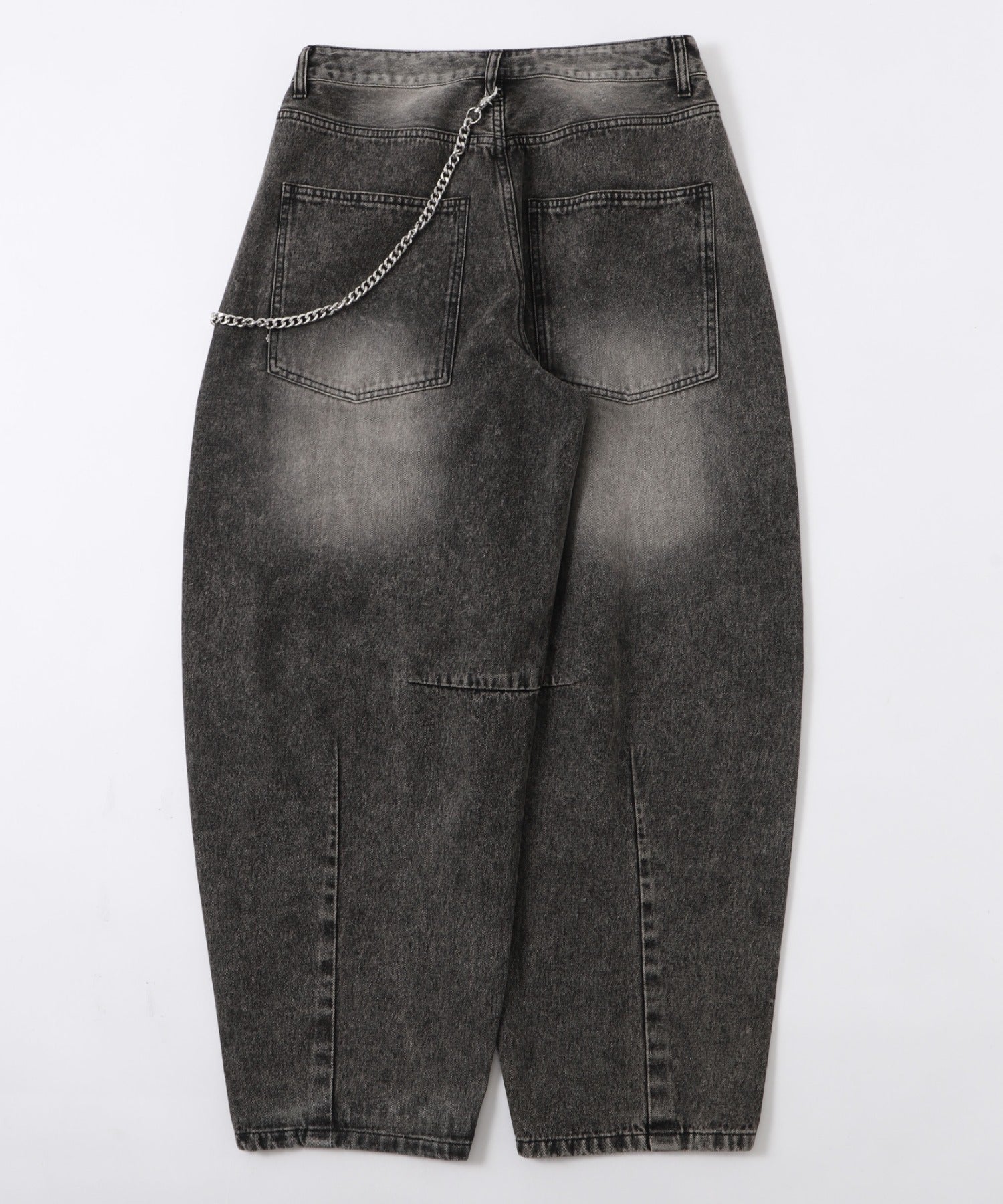 チェーン付きバルーンデニムパンツ - Image 31