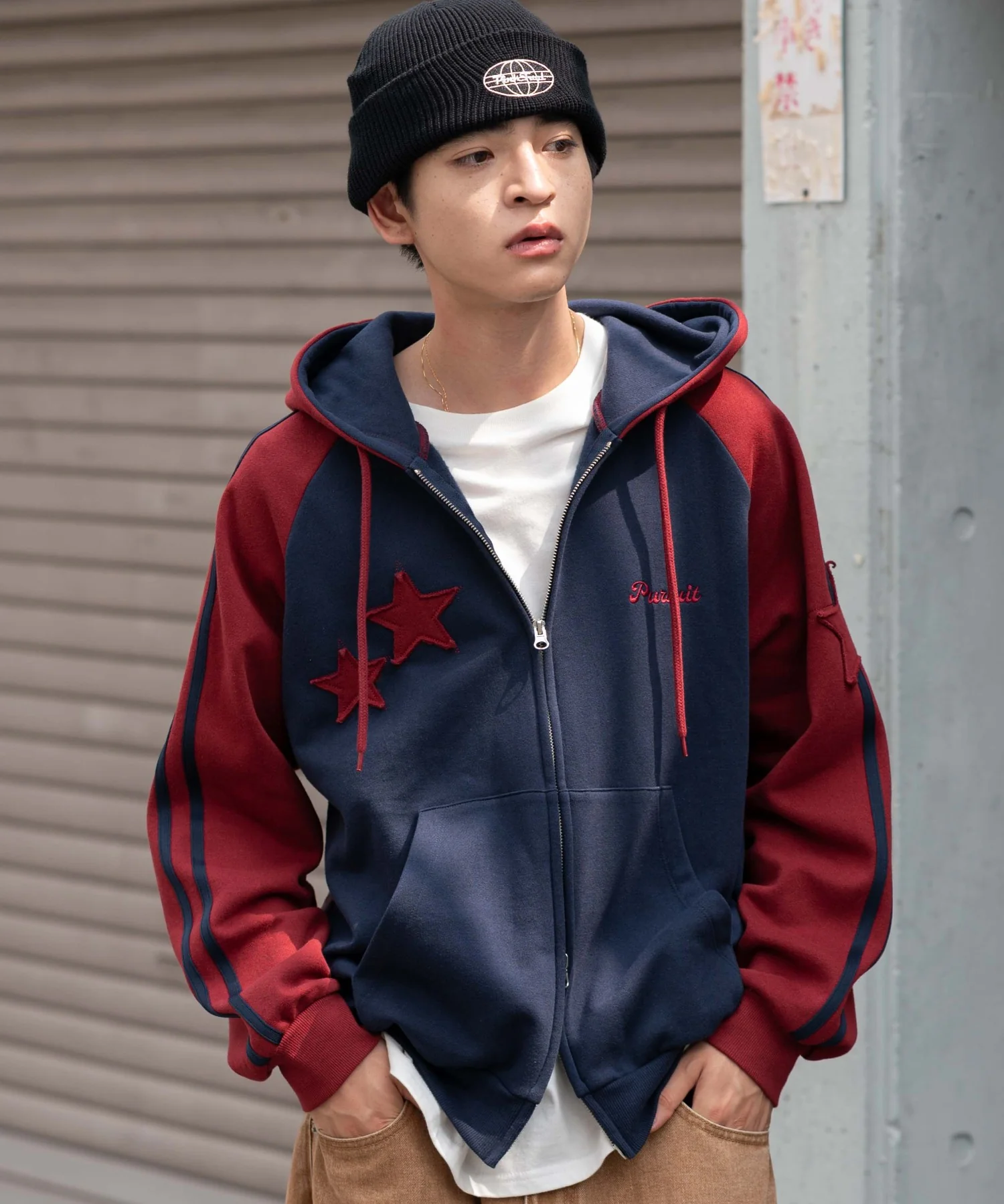 ラインラグランZIPパーカー - Image 14