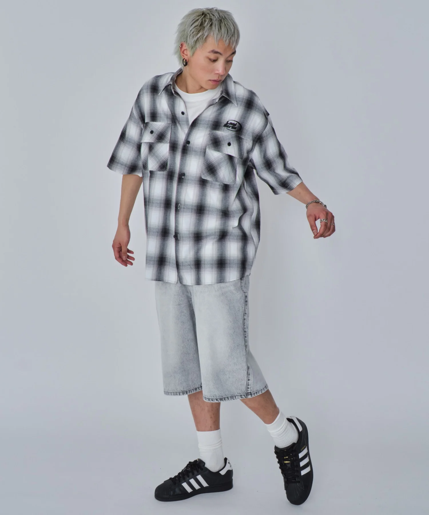 グラフィックオンブレチェックシャツ（SS） - Image 10
