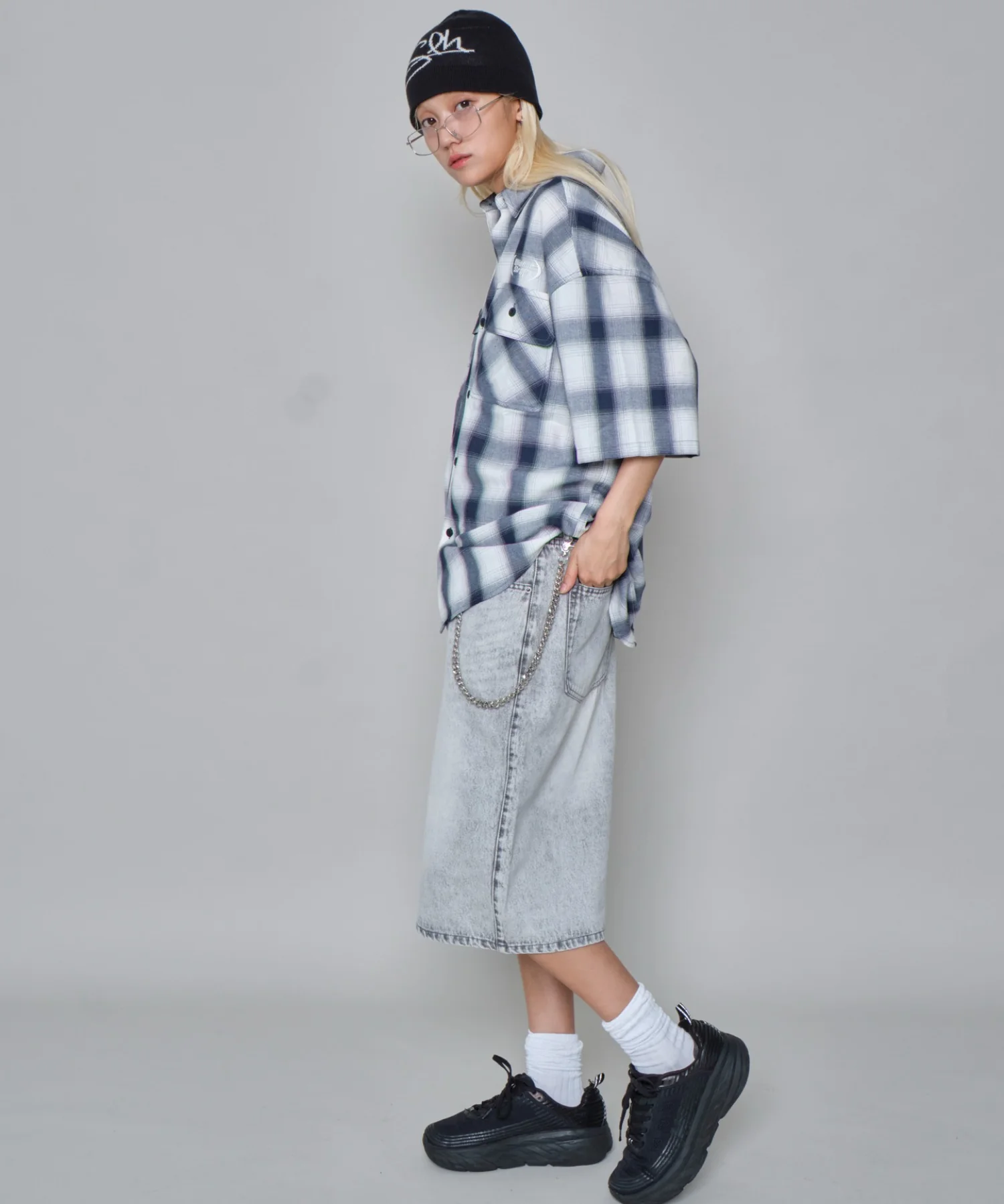 グラフィックオンブレチェックシャツ（SS） - Image 7
