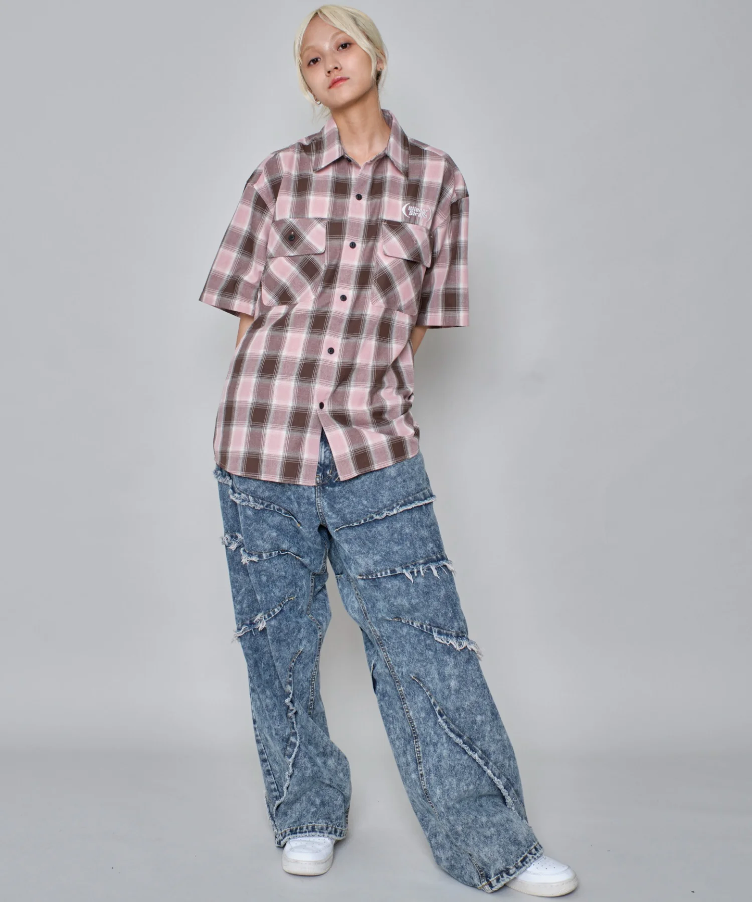 グラフィックオンブレチェックシャツ（SS） - Image 9