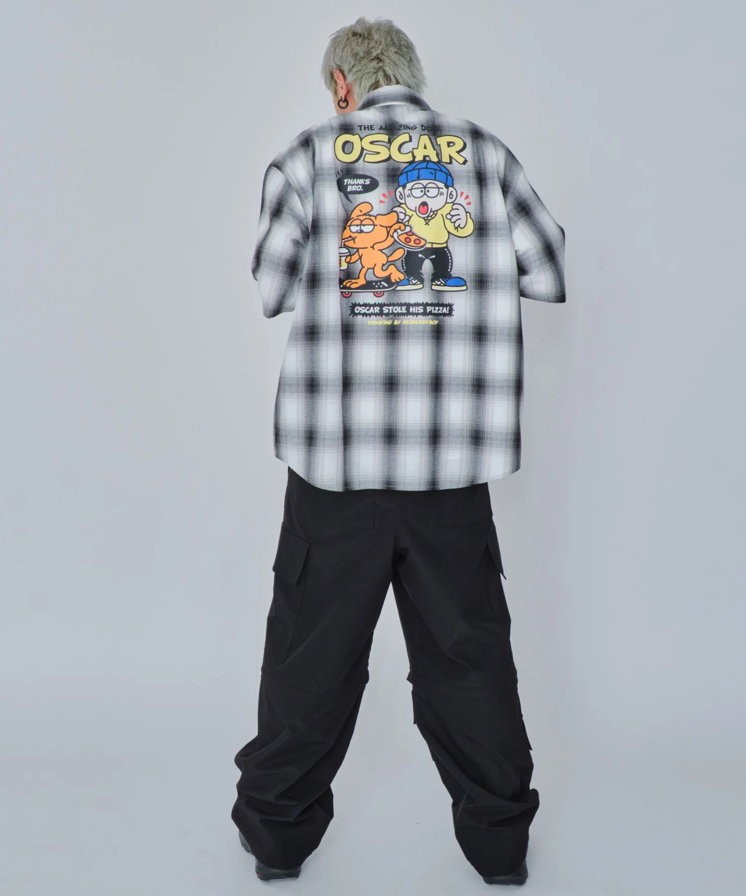 イラストオンブレチェックシャツ（SS） - Image 14