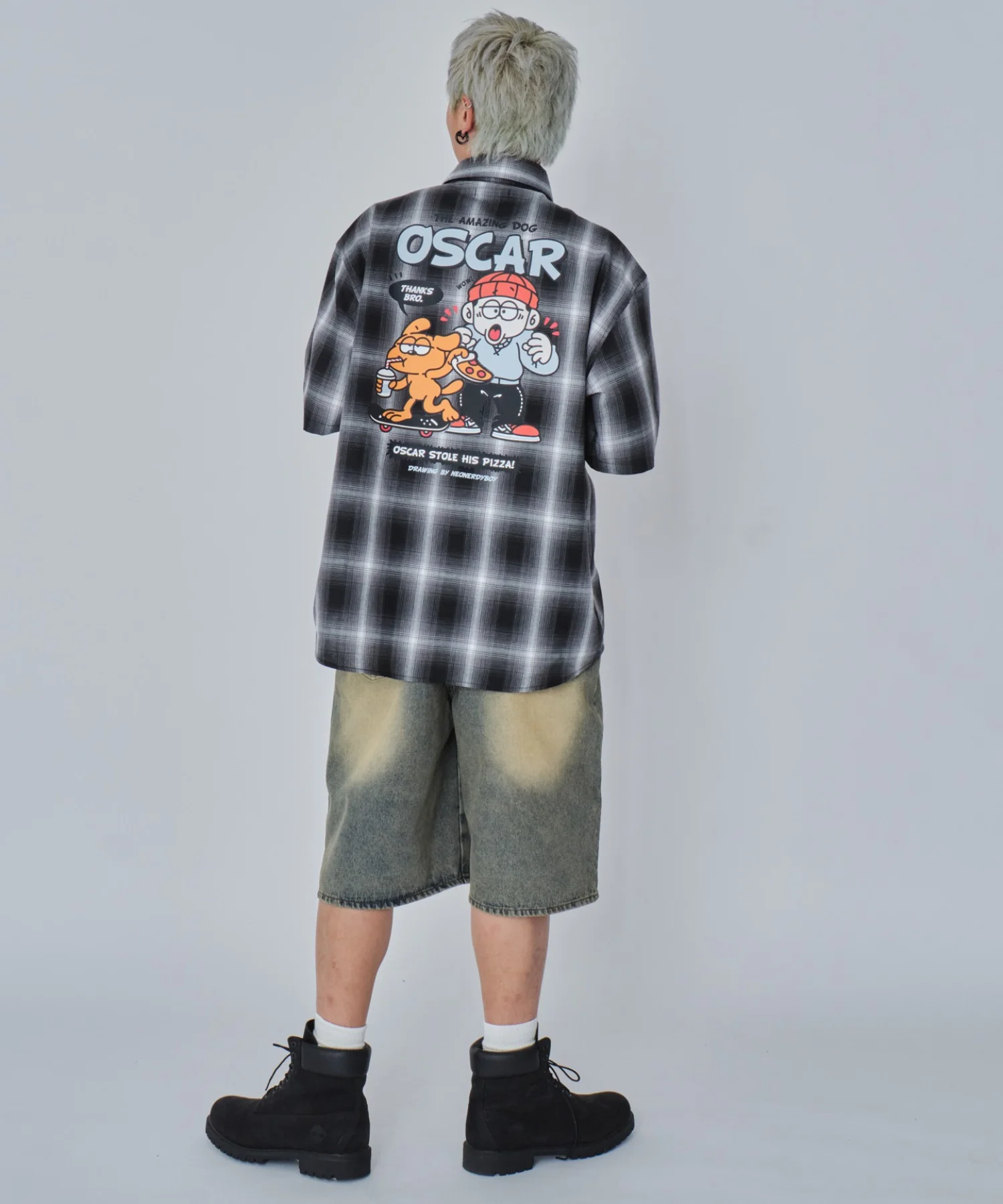 イラストオンブレチェックシャツ（SS） - Image 16