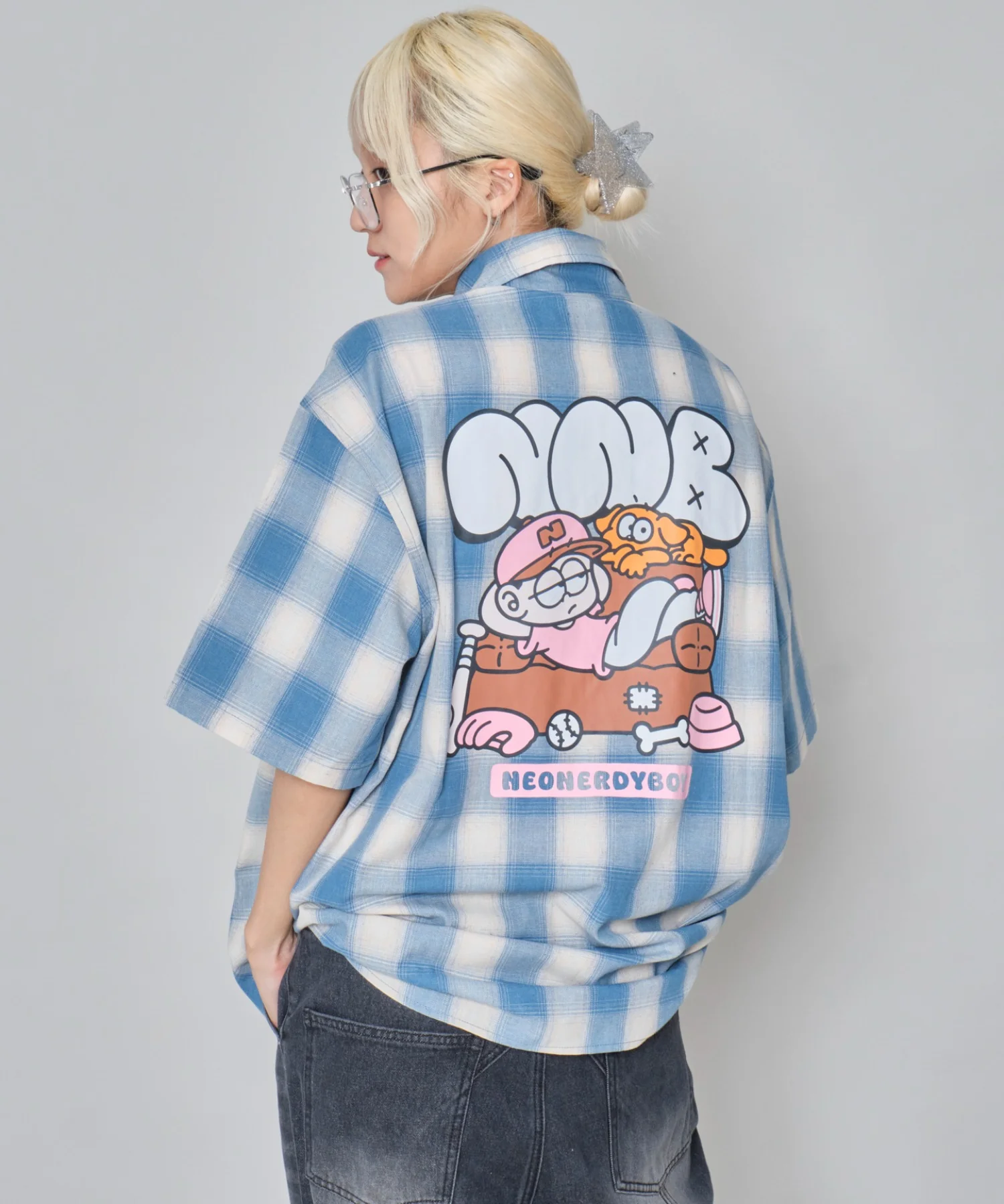 イラストオンブレチェックシャツ（SS） - Image 26