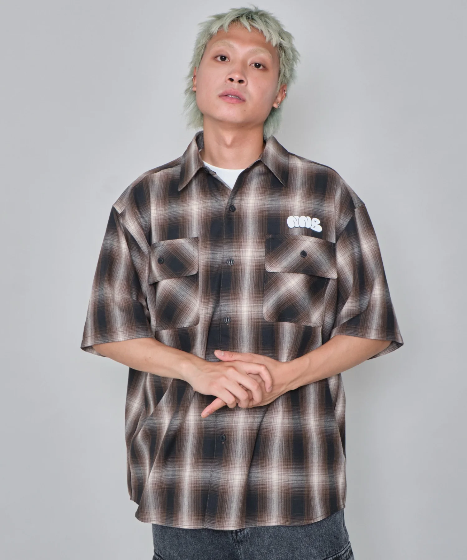 イラストオンブレチェックシャツ（SS） - Image 30